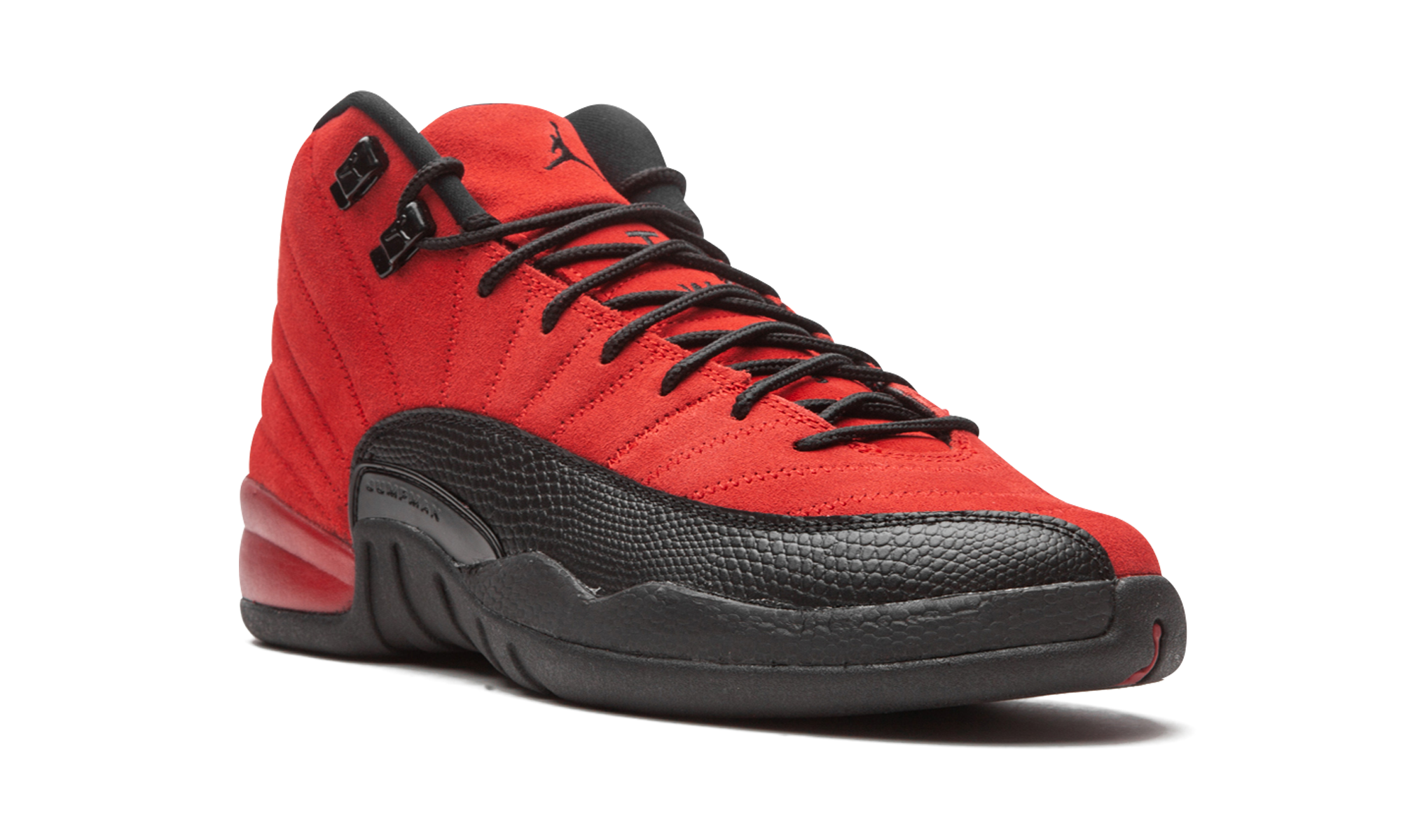 jordan 12 retro reverse flu game gs+153265-602+diagnol right view
