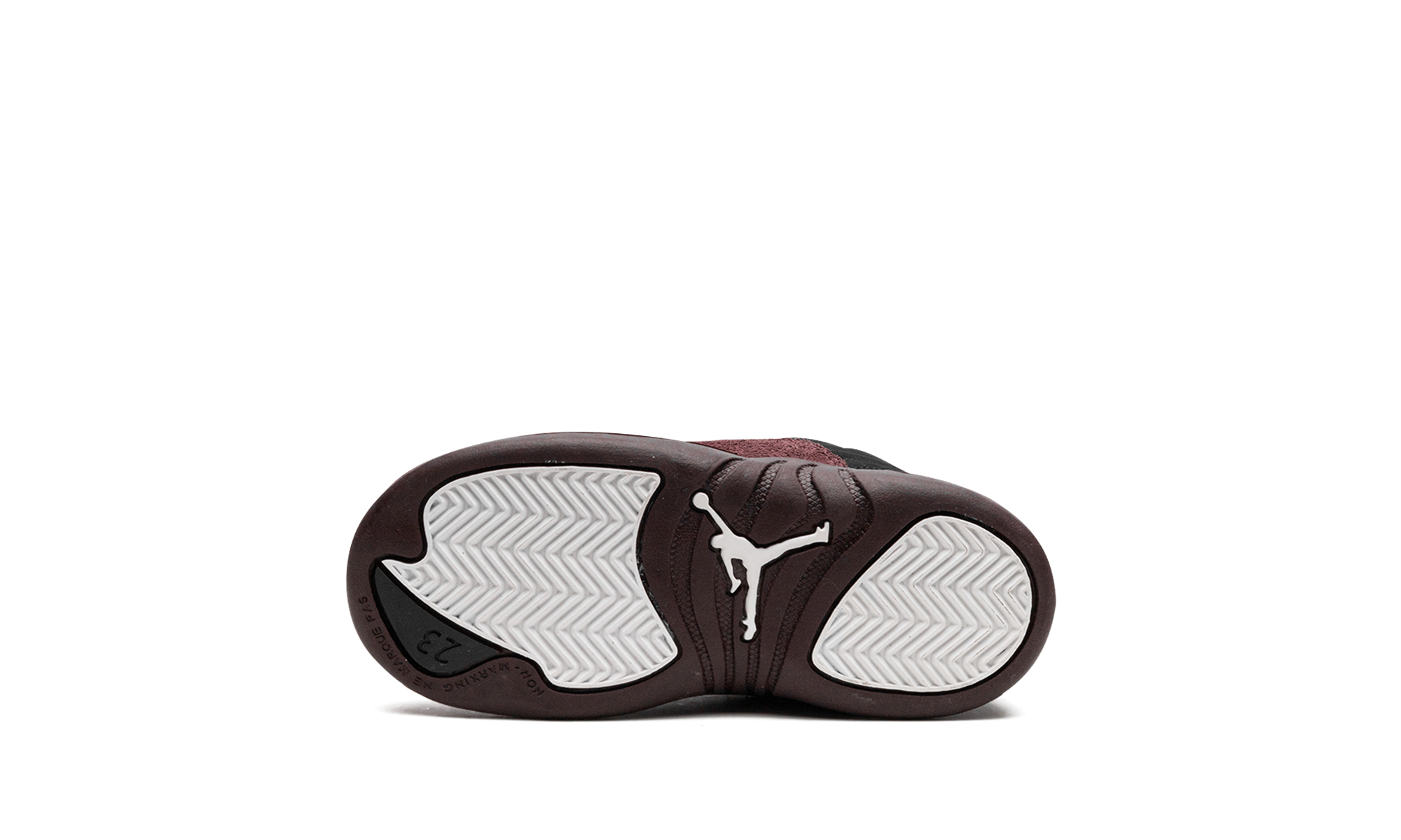jordan 12 retro sp a ma maniere black td+FB2687-001+bottom view