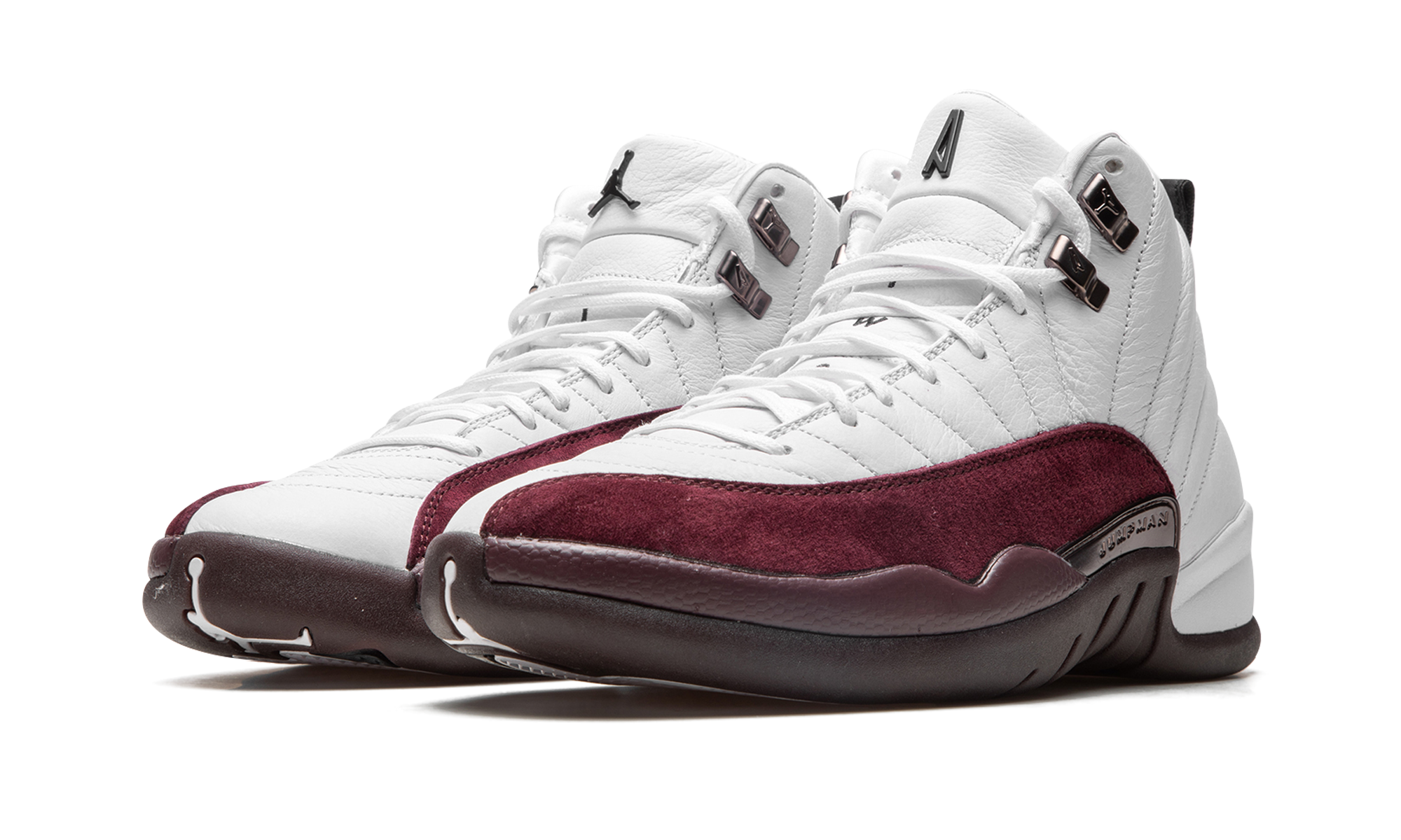 jordan 12 retro sp a ma maniere white women s+DV6989-100+diagnol left view