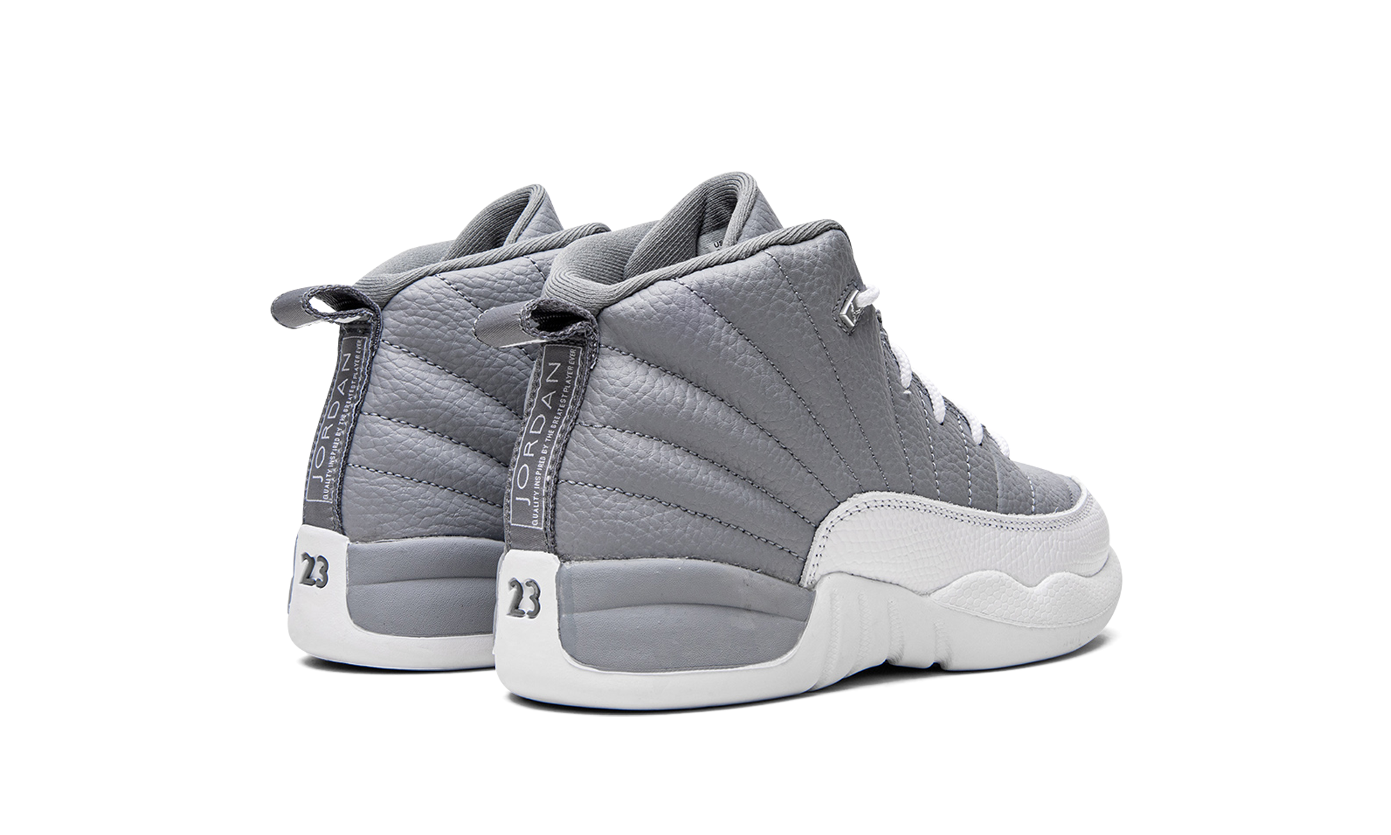 jordan 12 retro stealth ps+151186-015+diagnol right behind view
