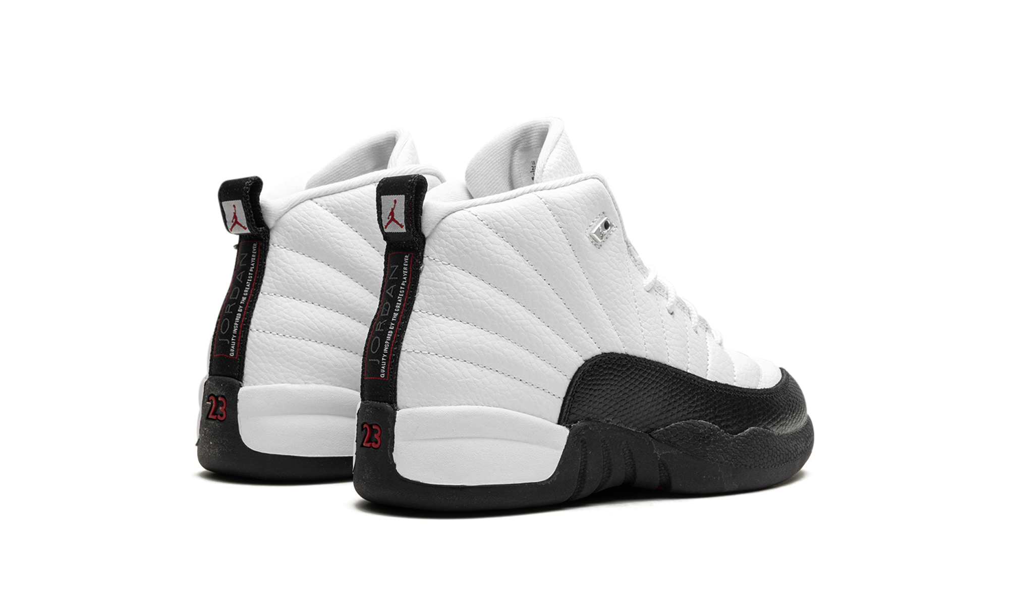 jordan 12 retro taxi flip ps+151186-162+diagnol right behind view
