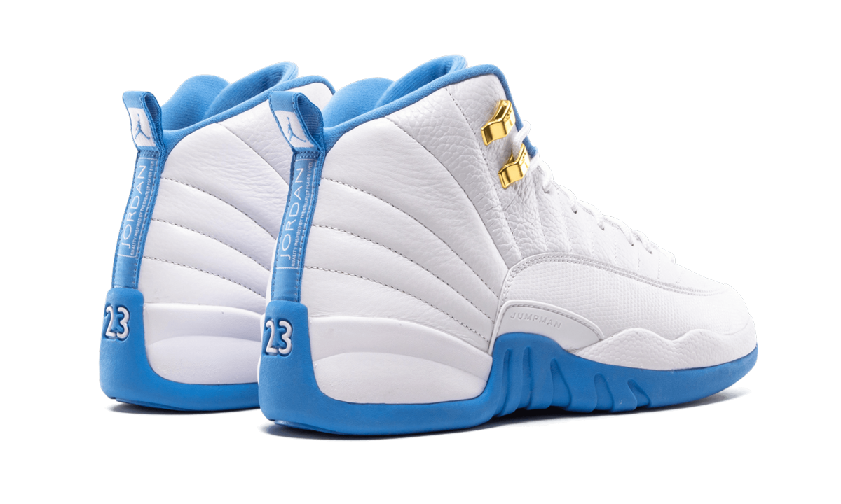 jordan 12 retro university blue 2016 gs+510815-127+left diagnol single view