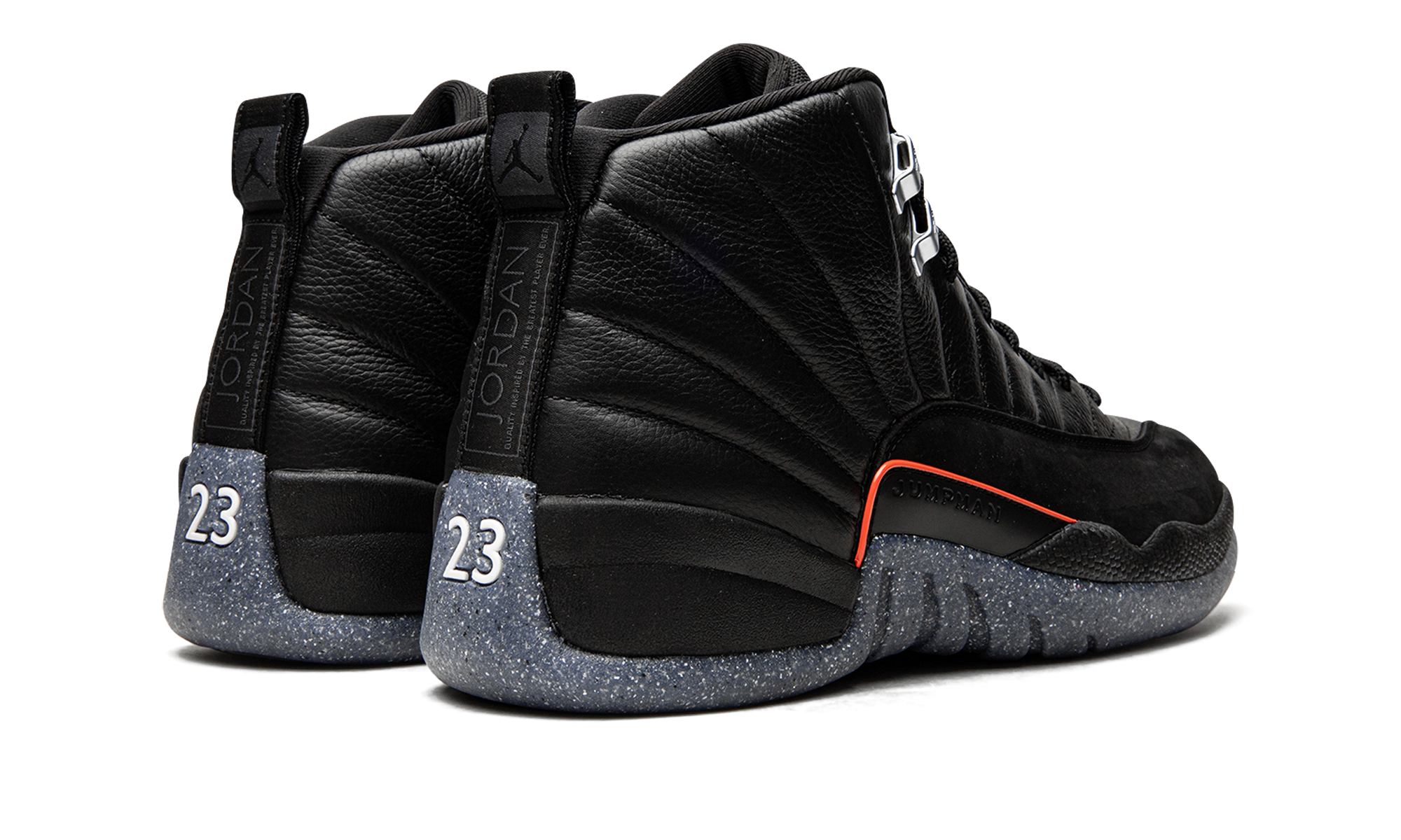 jordan 12 retro utility+DC1062-006+diagnol right behind view