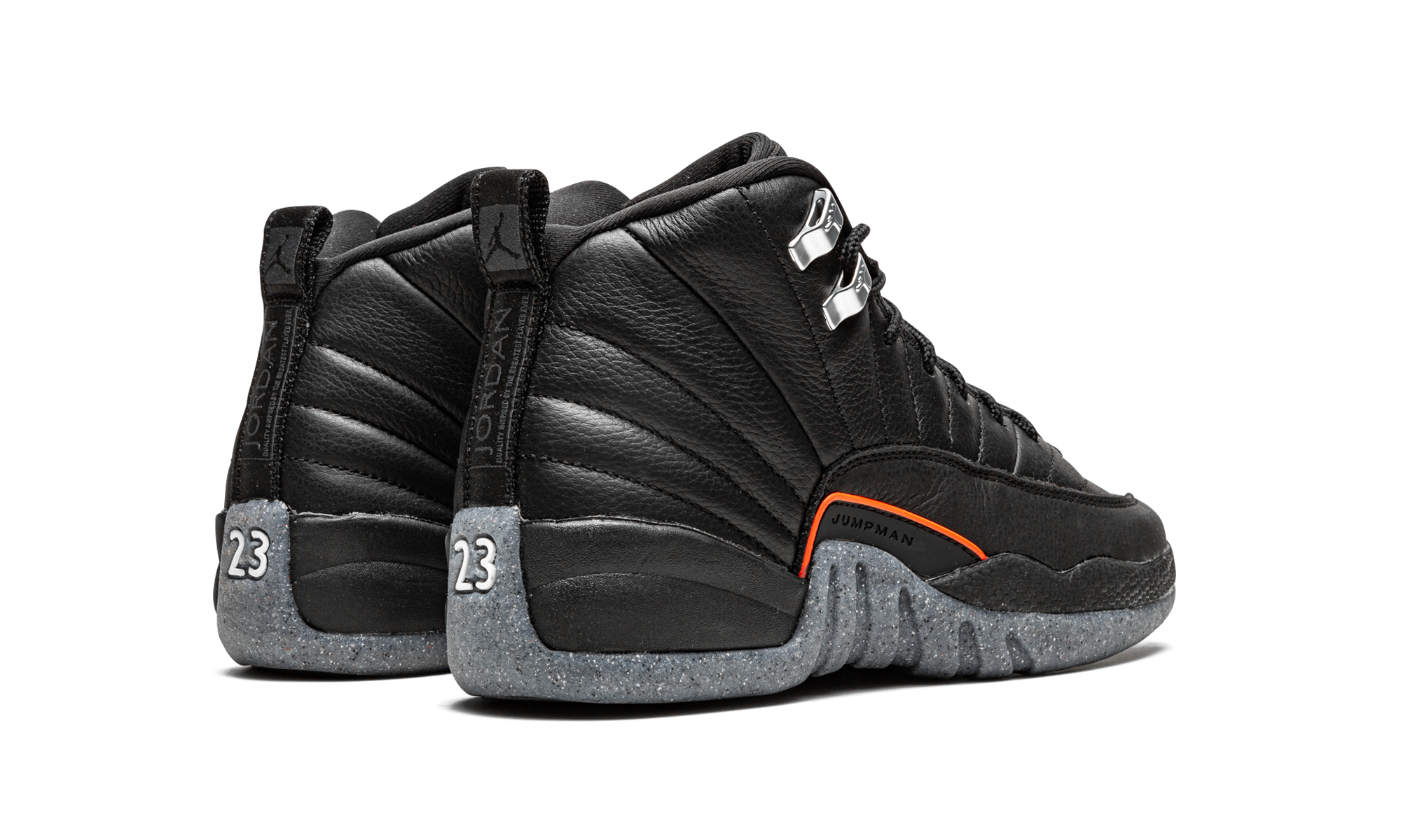 jordan 12 retro utility gs+DM5204-006+diagnol right behind view