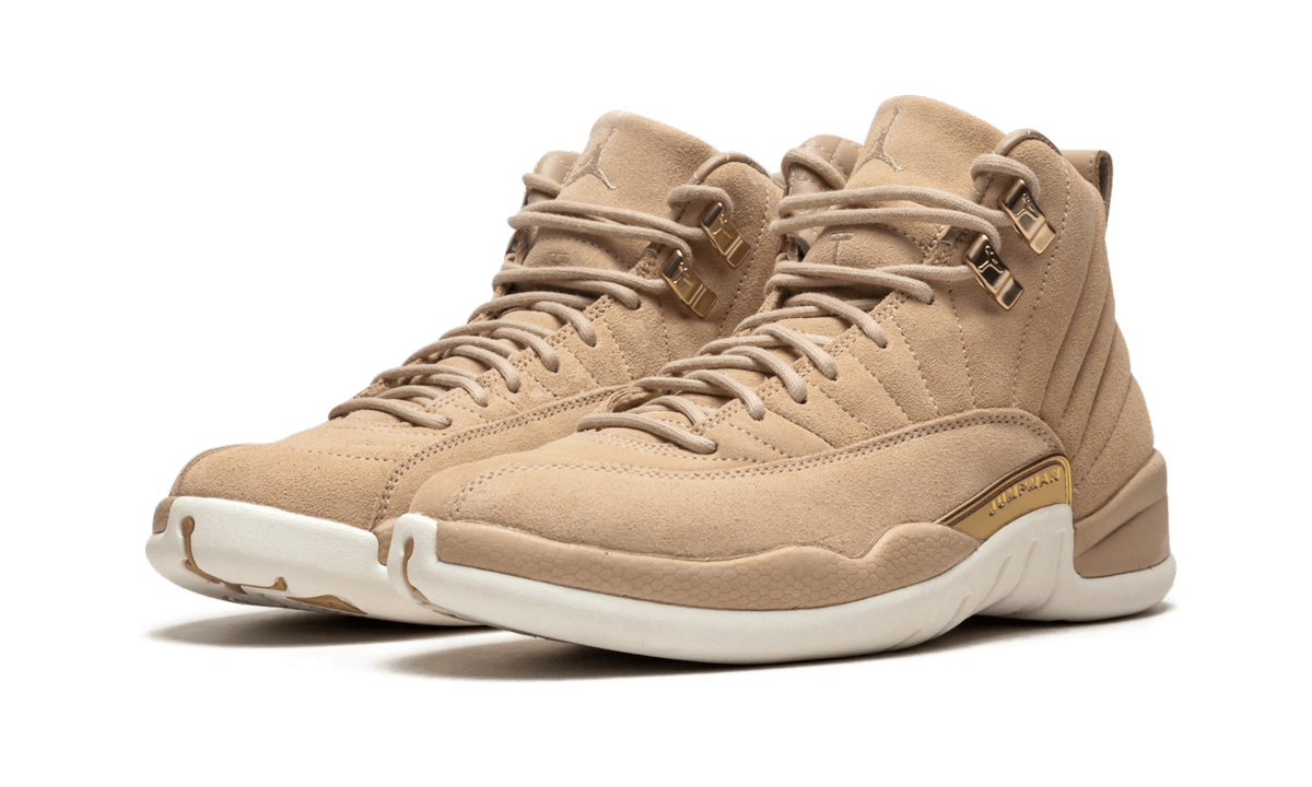 jordan 12 retro vachetta tan women s+AO6068-203+diagnol left view