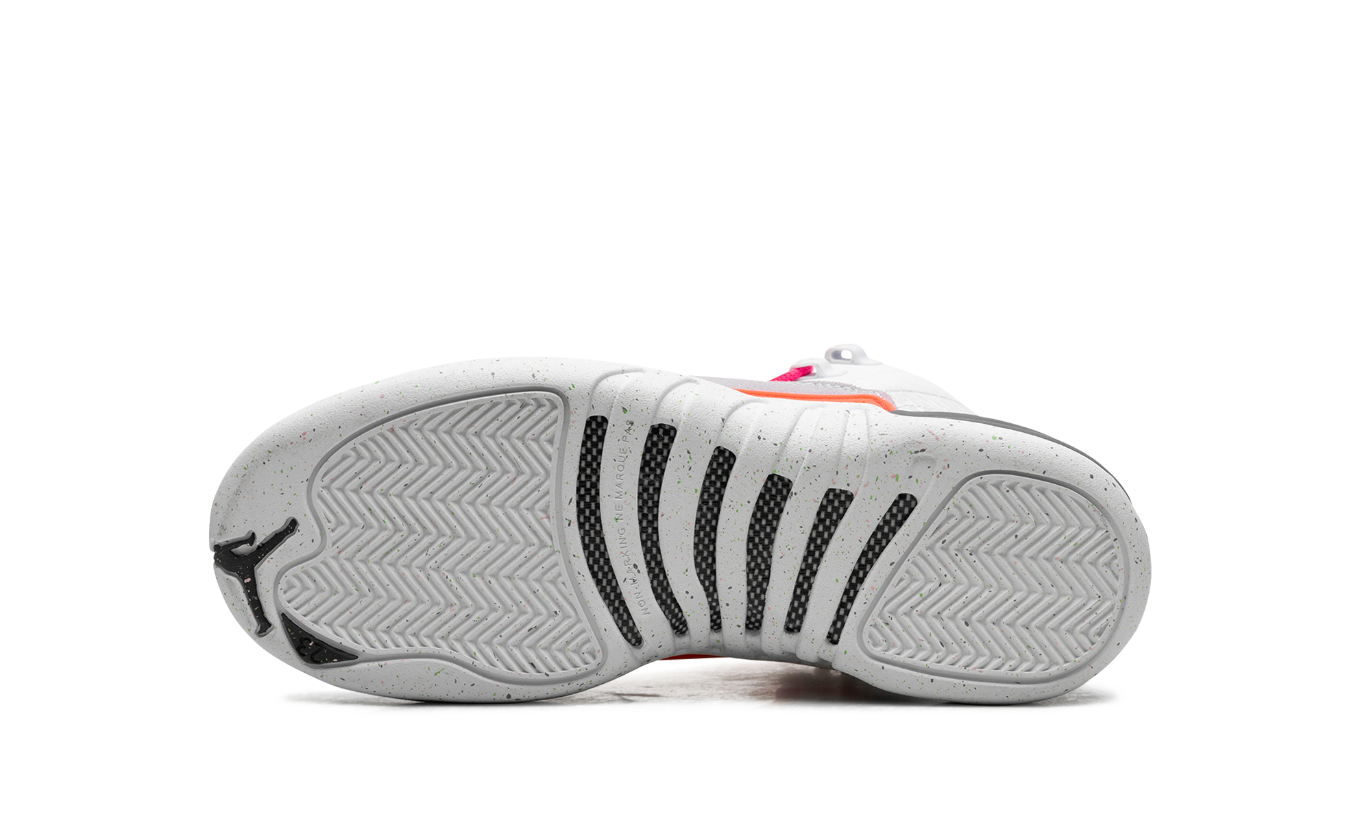 jordan 12 retro white vapor green gs+153265-130+bottom view