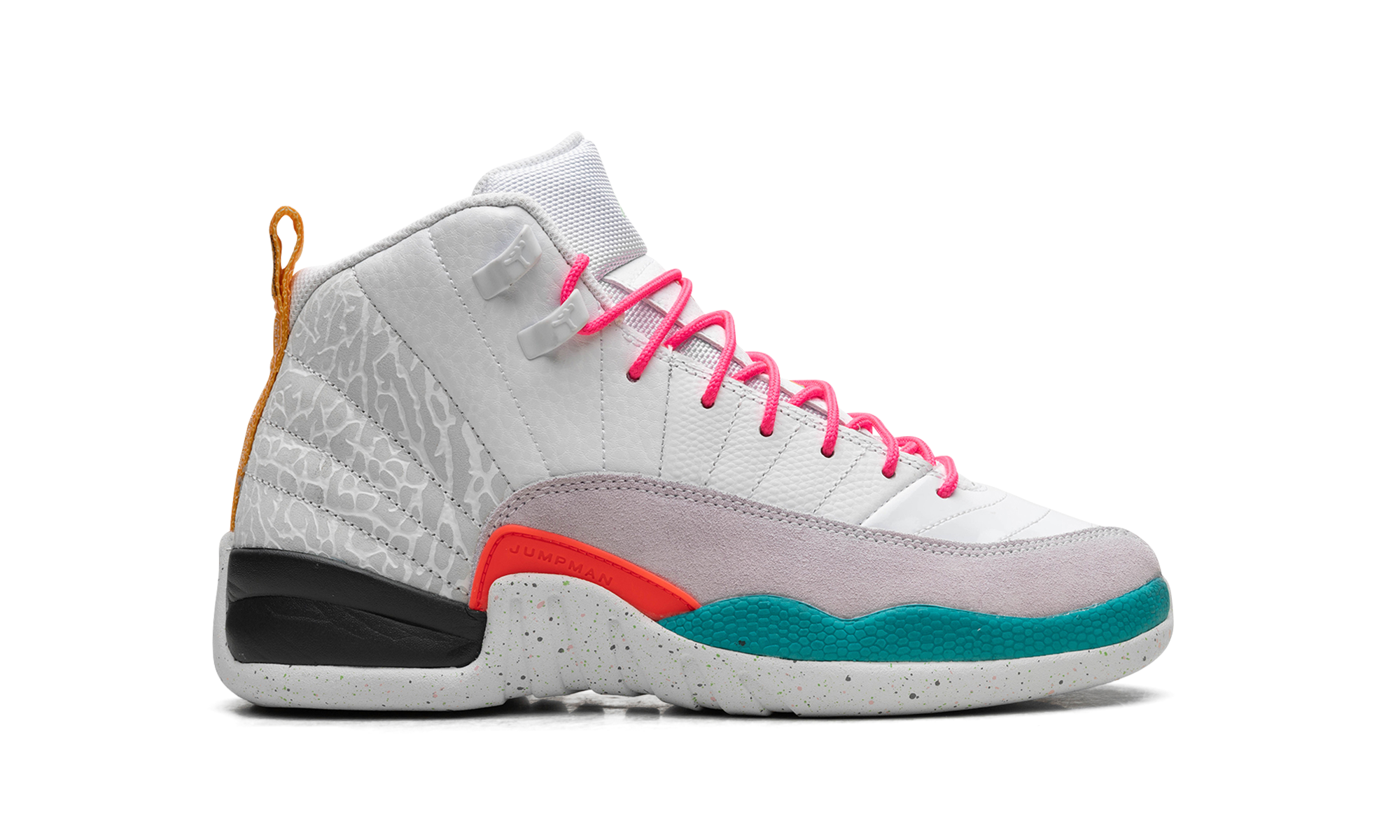 jordan 12 retro white vapor green gs+153265-130+right view