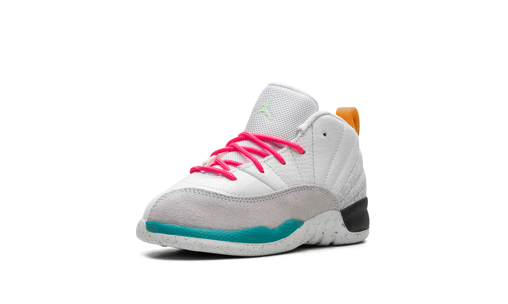 jordan 12 retro white vapor green td+850000-130+left diagnol single view