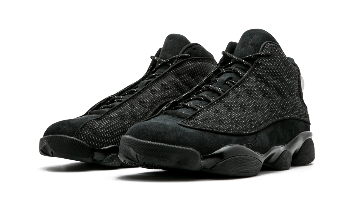 jordan 13 retro black cat+414571-011+diagnol left view