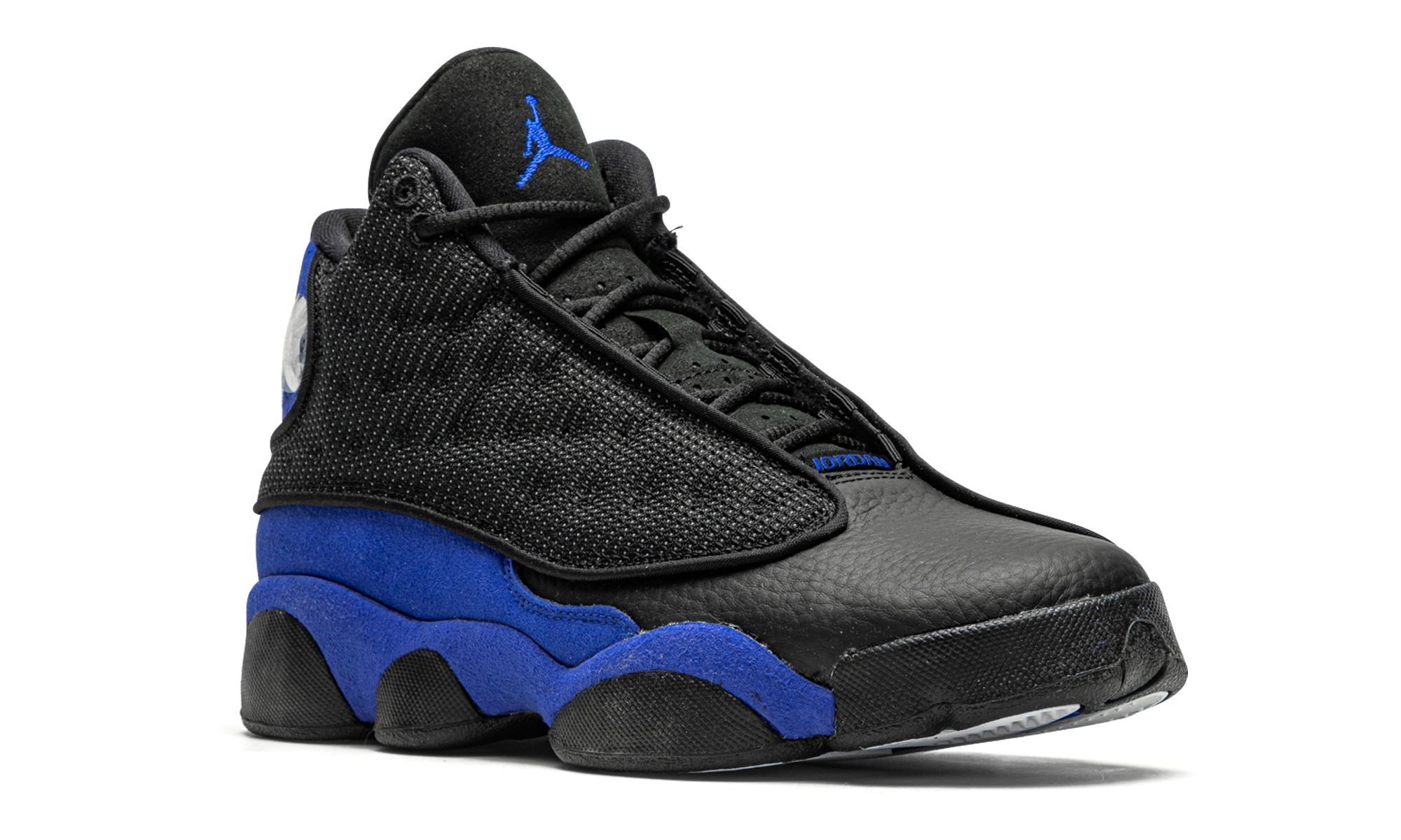 jordan 13 retro black hyper royal gs+884129-040+diagnol right view