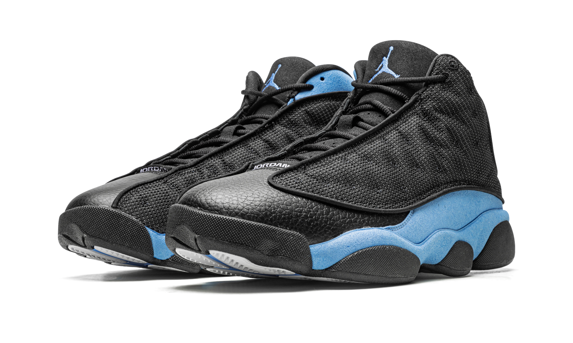 jordan 13 retro black university blue+DJ5982-041+diagnol left view
