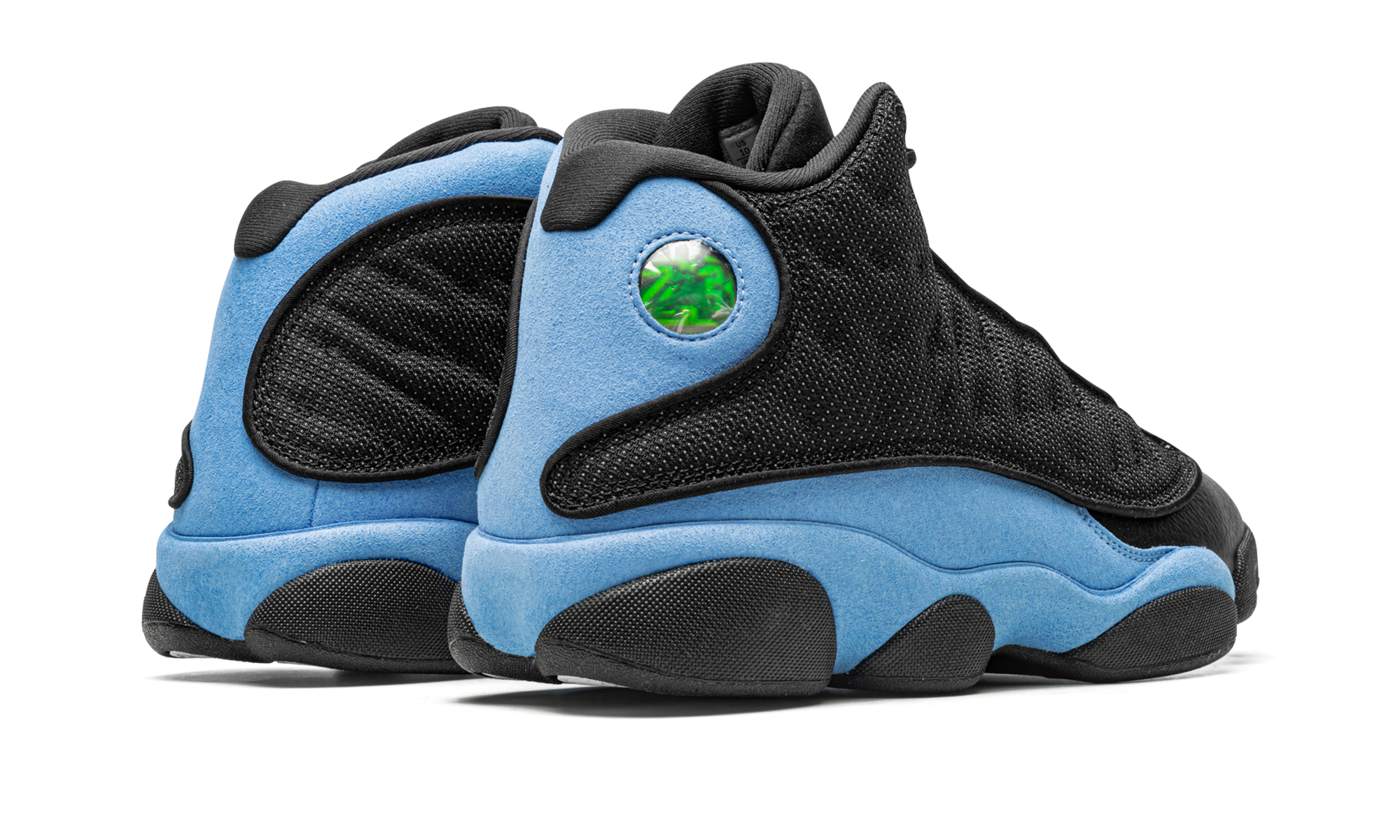 jordan 13 retro black university blue+DJ5982-041+diagnol right behind view