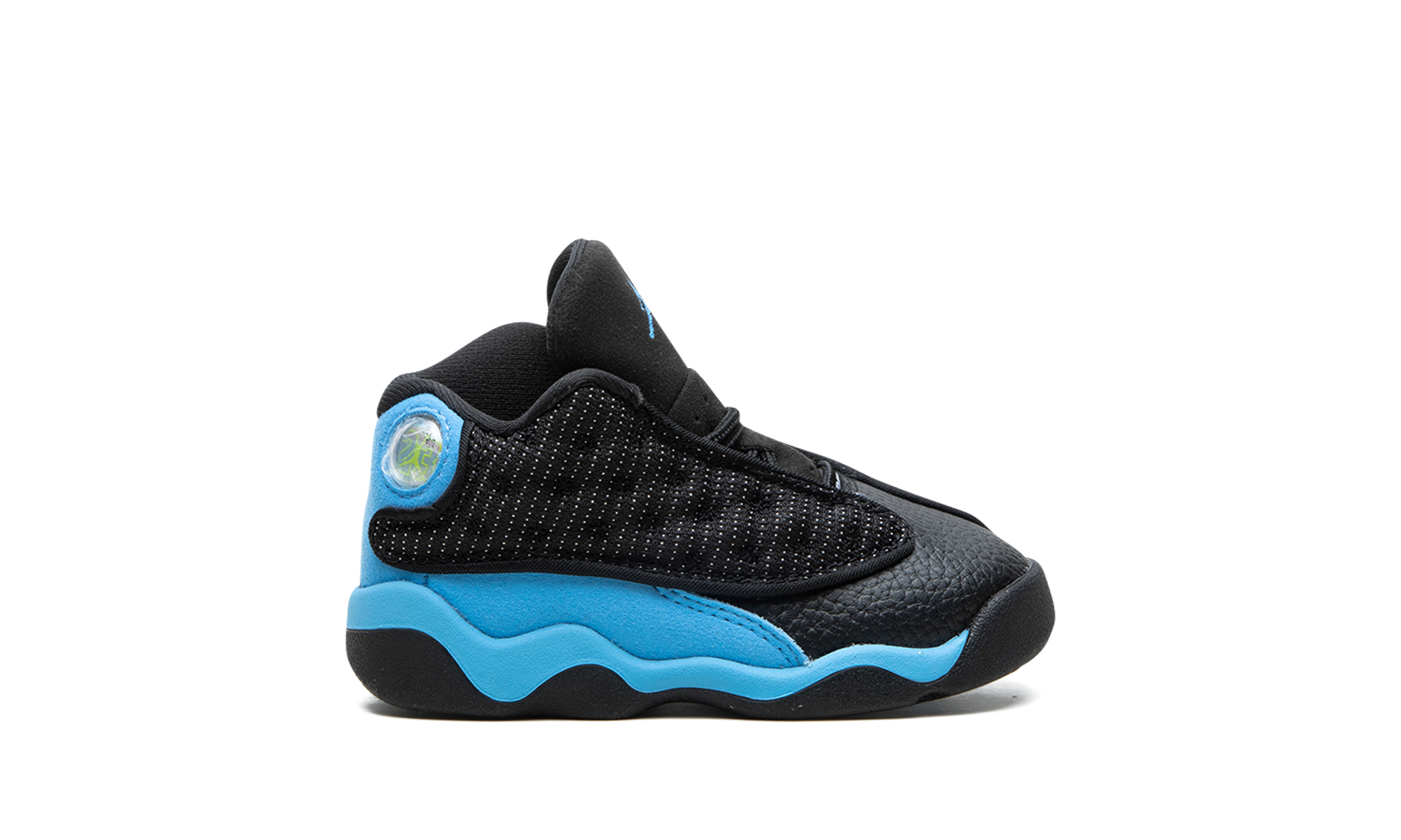 jordan 13 retro black university blue td+414581-041+right view