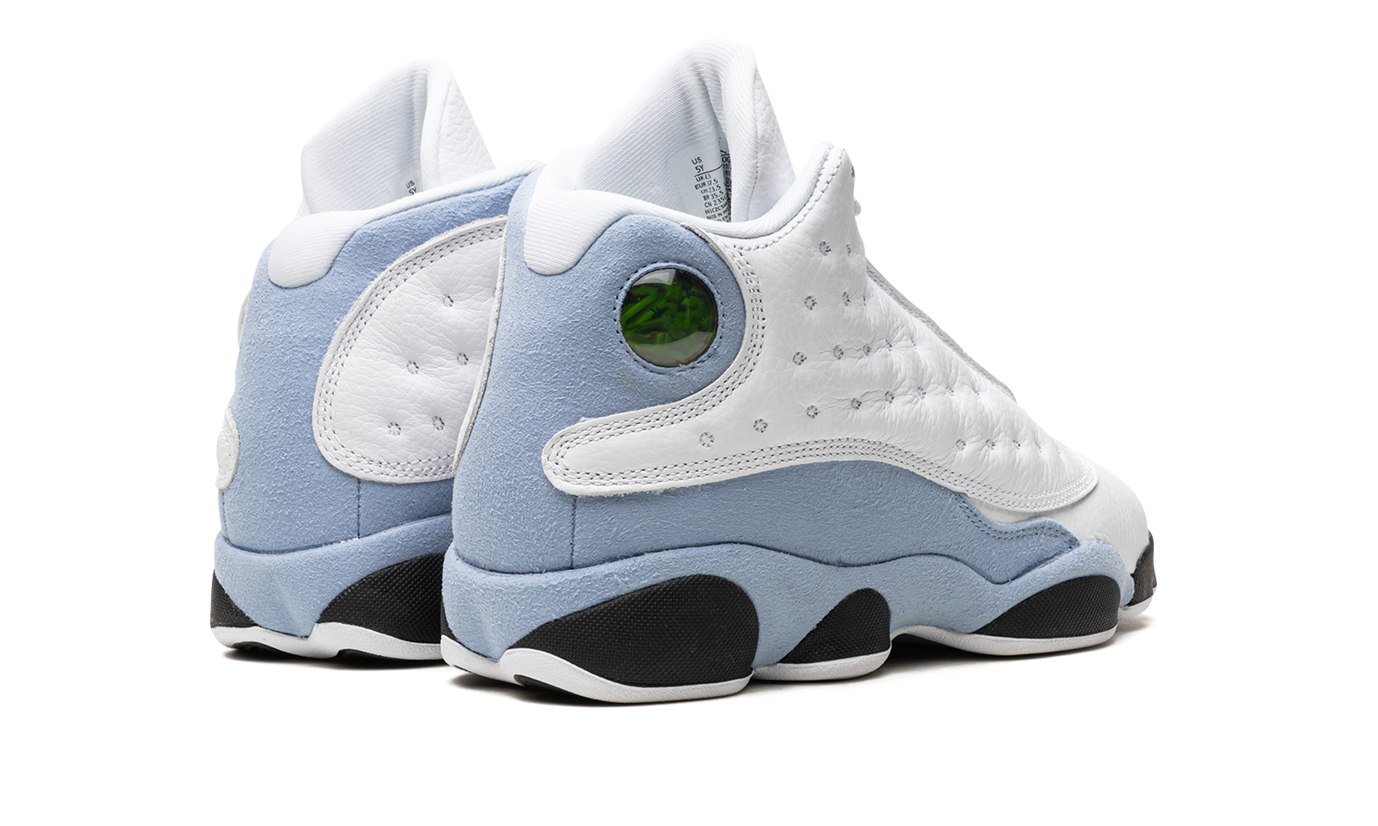 jordan 13 retro blue grey gs+DJ3003-170+diagnol right behind view