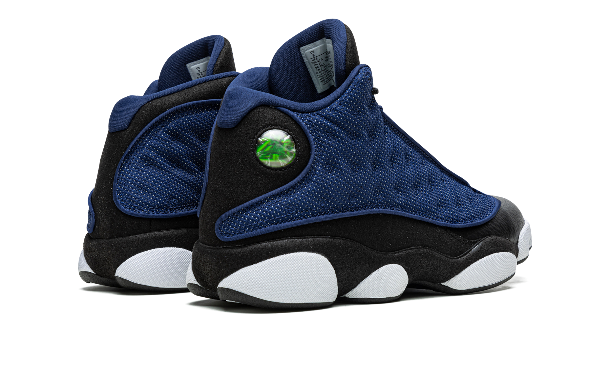 jordan 13 retro brave blue+DJ5982-400+diagnol right behind view