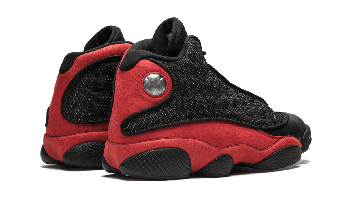 jordan 13 retro bred 2017+414571-004+diagnol right behind view
