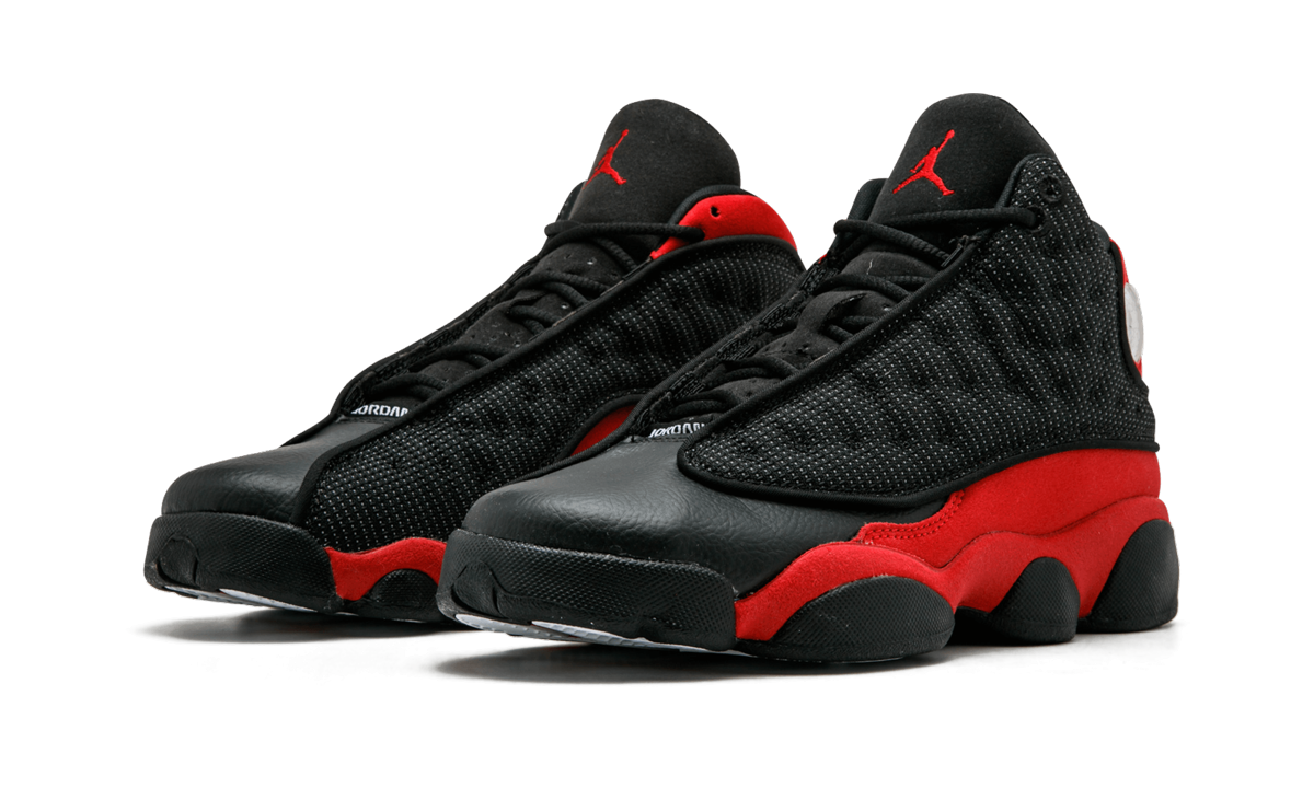 jordan 13 retro bred 2017 gs+414574-004+diagnol left view