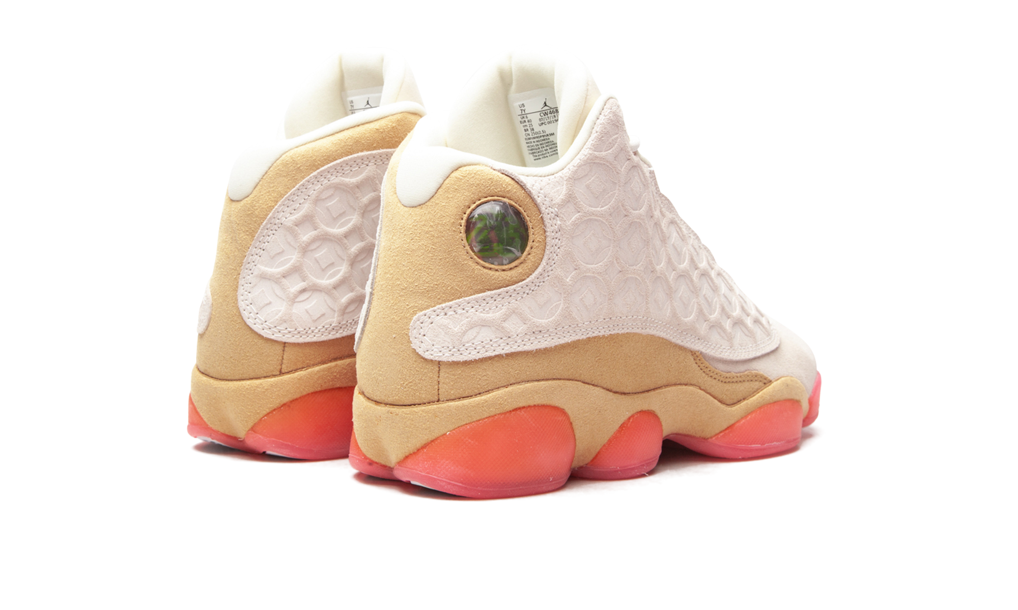 jordan 13 retro chinese new year 2020 gs+CW4683-100+diagnol right behind view