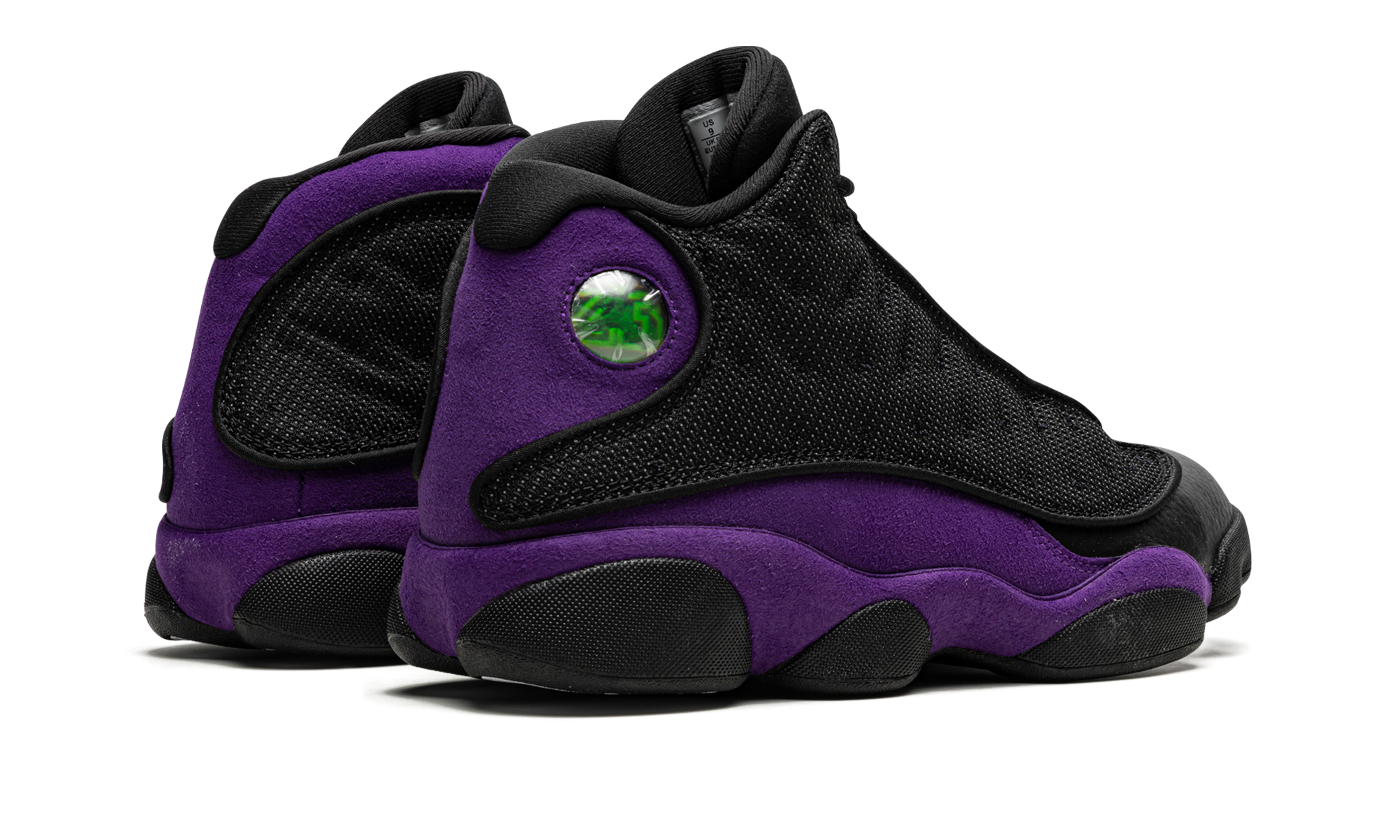 jordan 13 retro court purple+DJ5982-015+diagnol right behind view