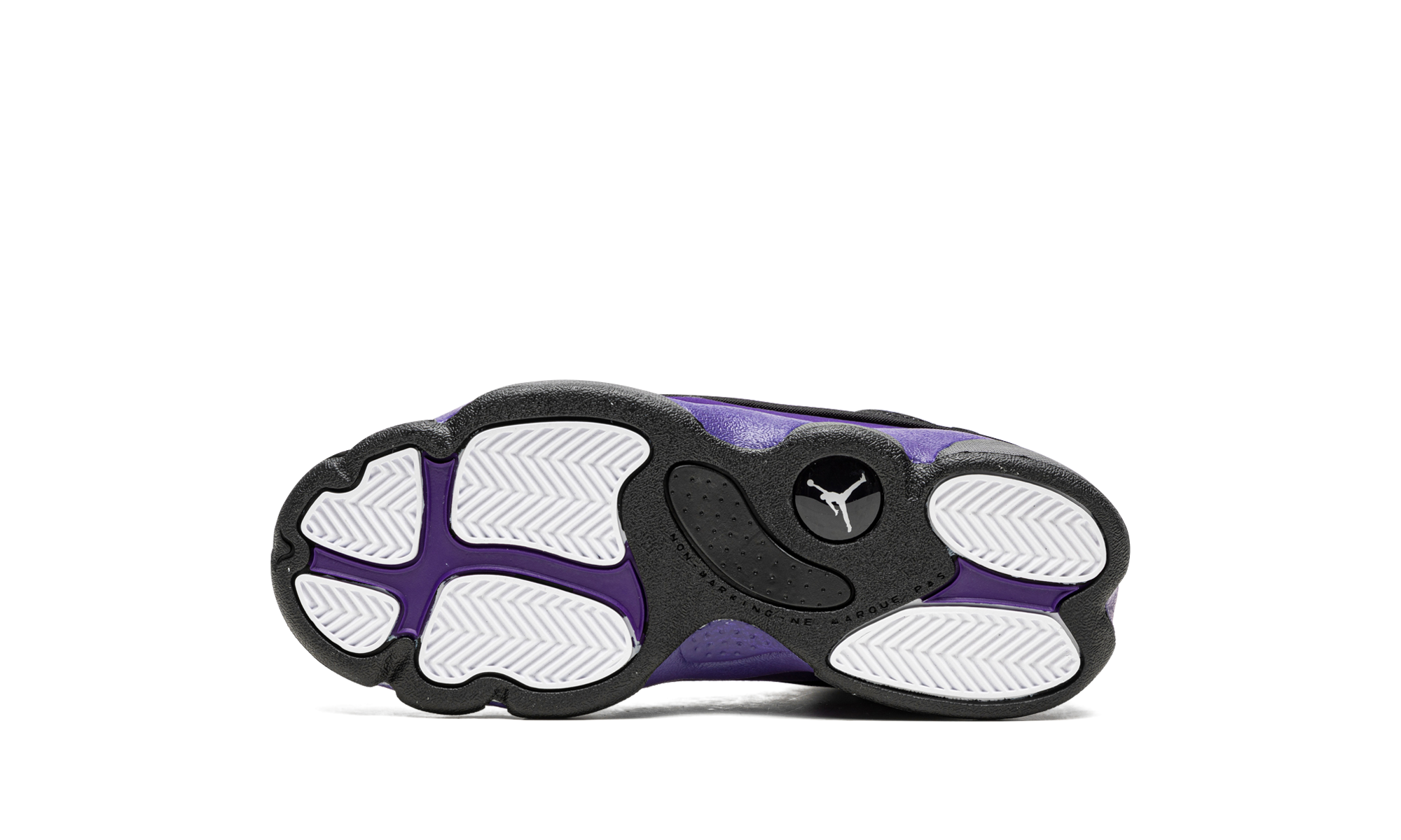 jordan 13 retro court purple ps+414575-015+bottom view