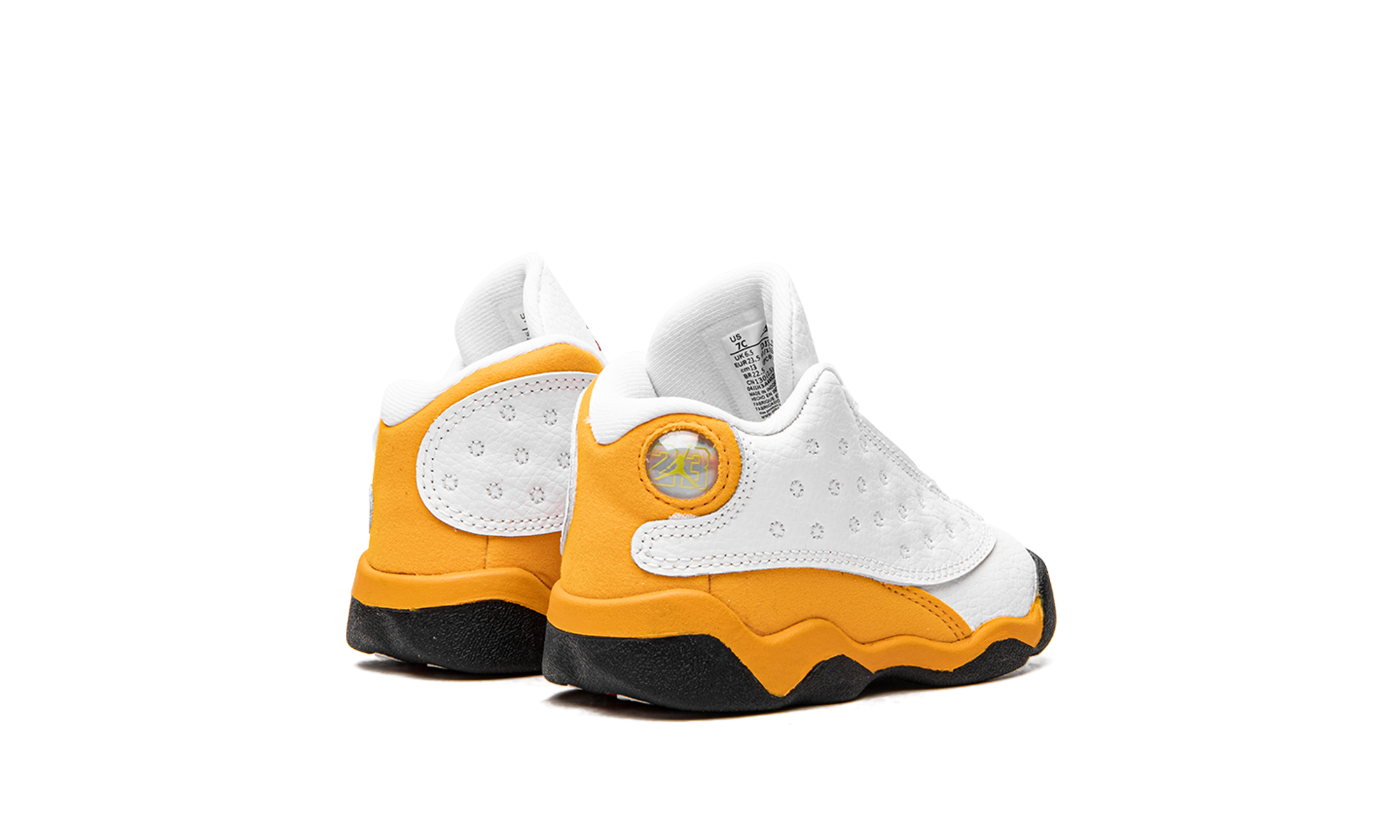jordan 13 retro del sol td+DJ3004-167+diagnol right behind view