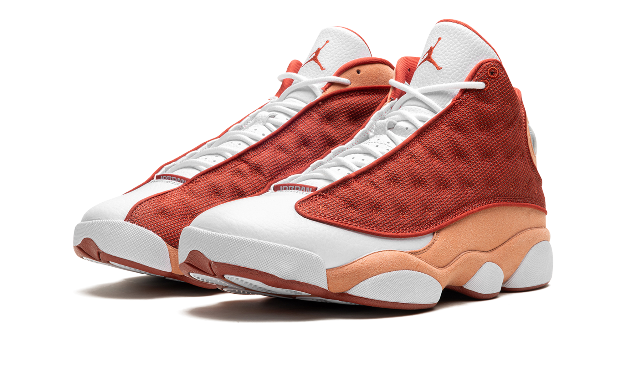 jordan 13 retro dune red+DJ5982-601+diagnol left view