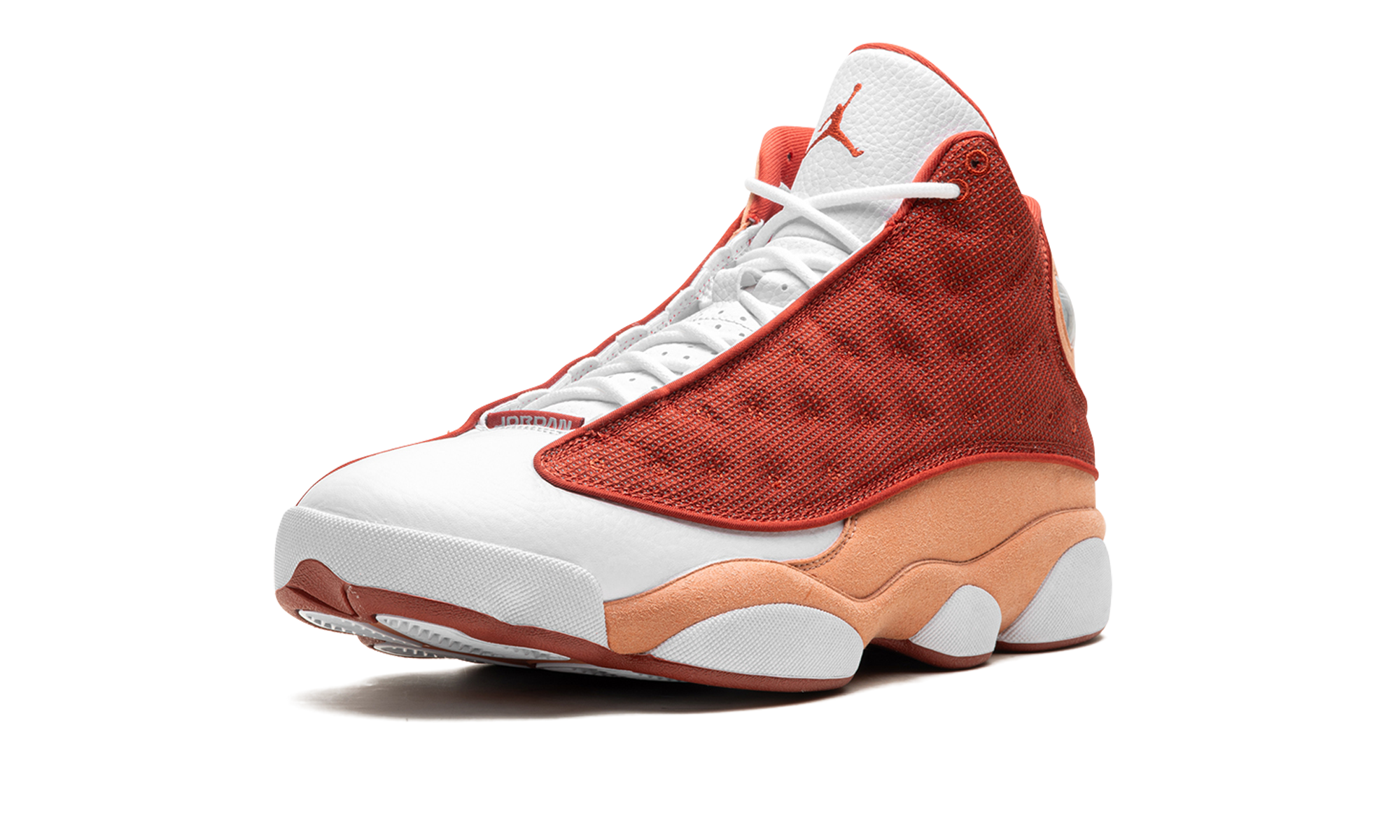 jordan 13 retro dune red+DJ5982-601+left diagnol single view