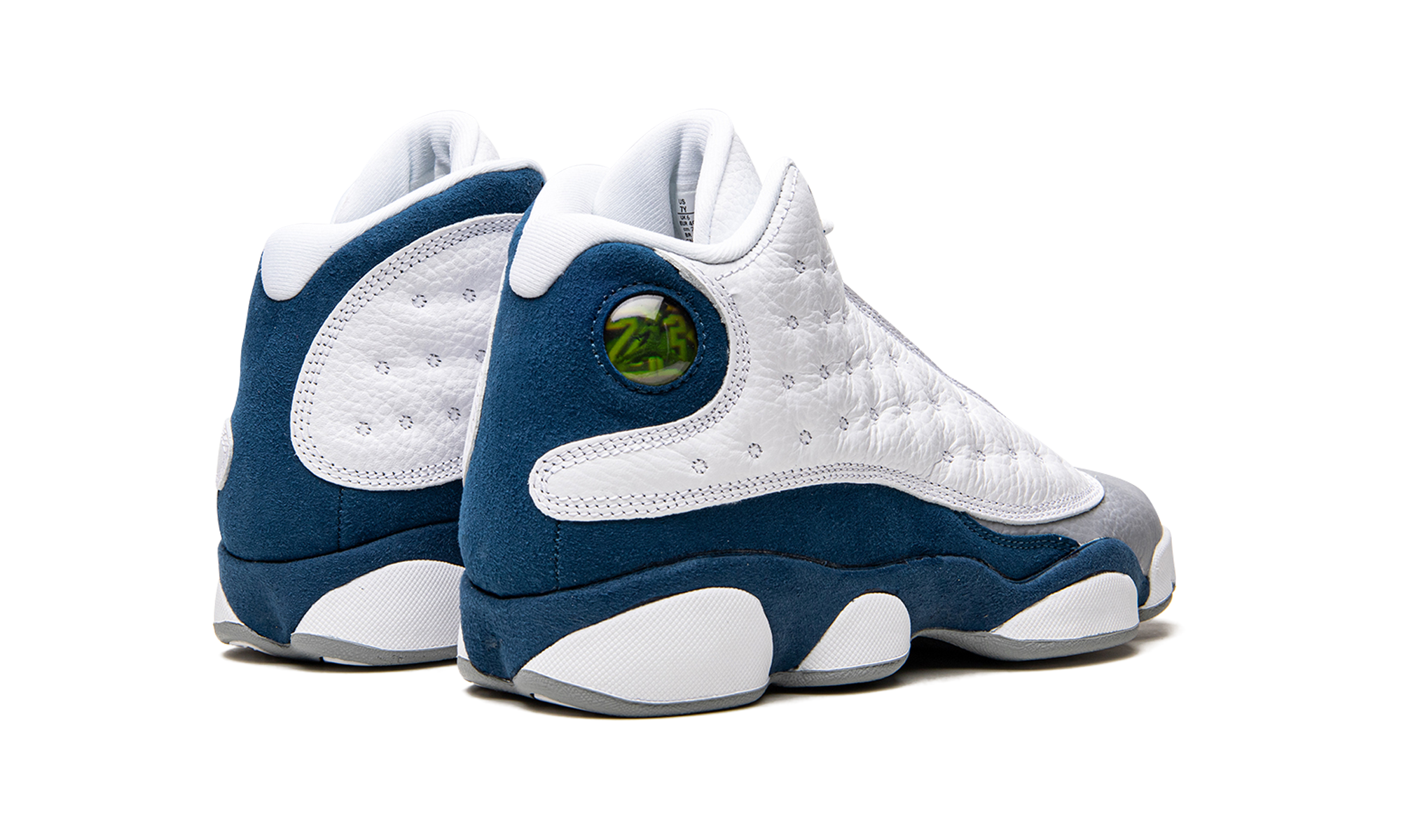 jordan 13 retro french blue gs+DJ3003-164+diagnol right behind view