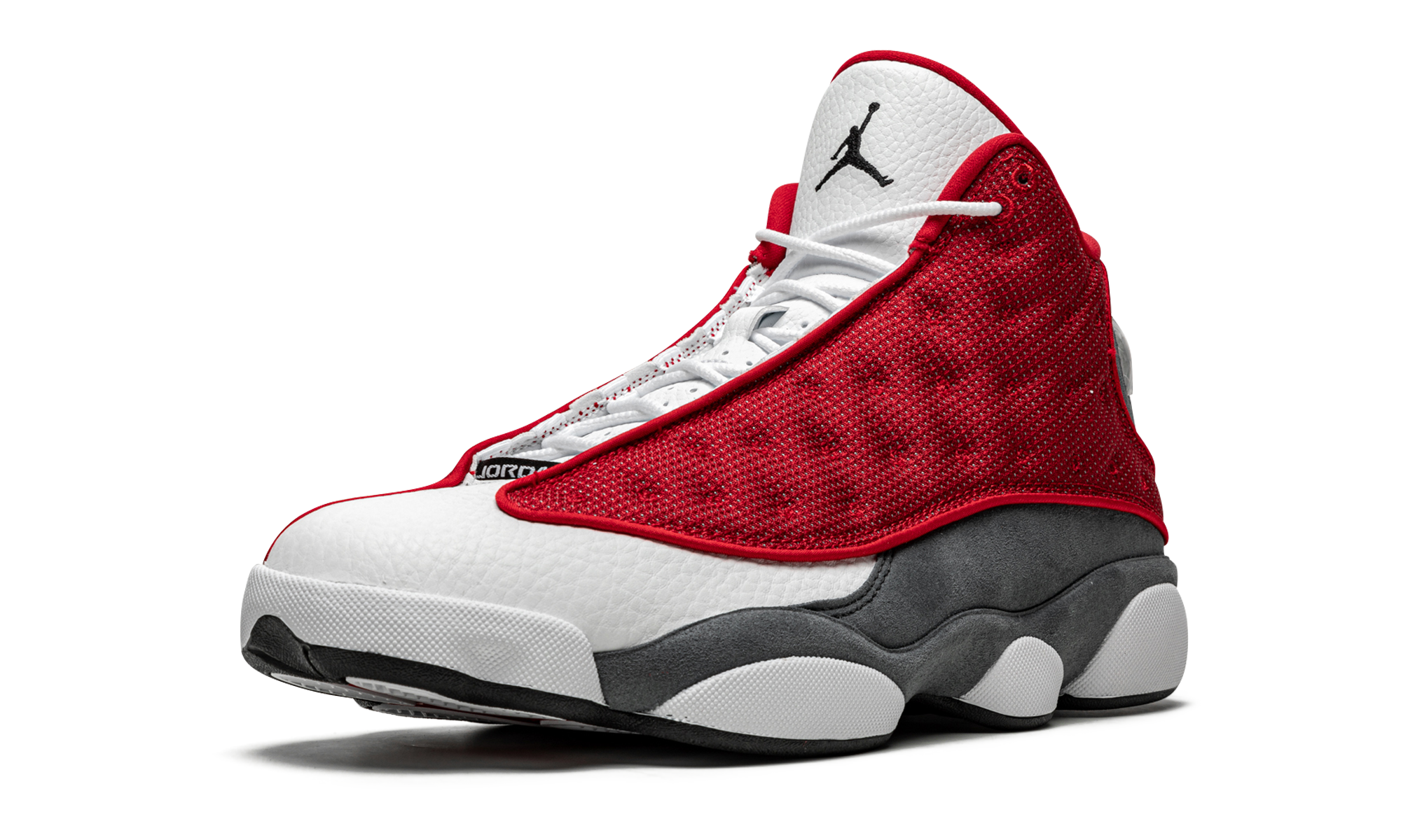jordan 13 retro gym red flint grey+DJ5982-600+left diagnol single view
