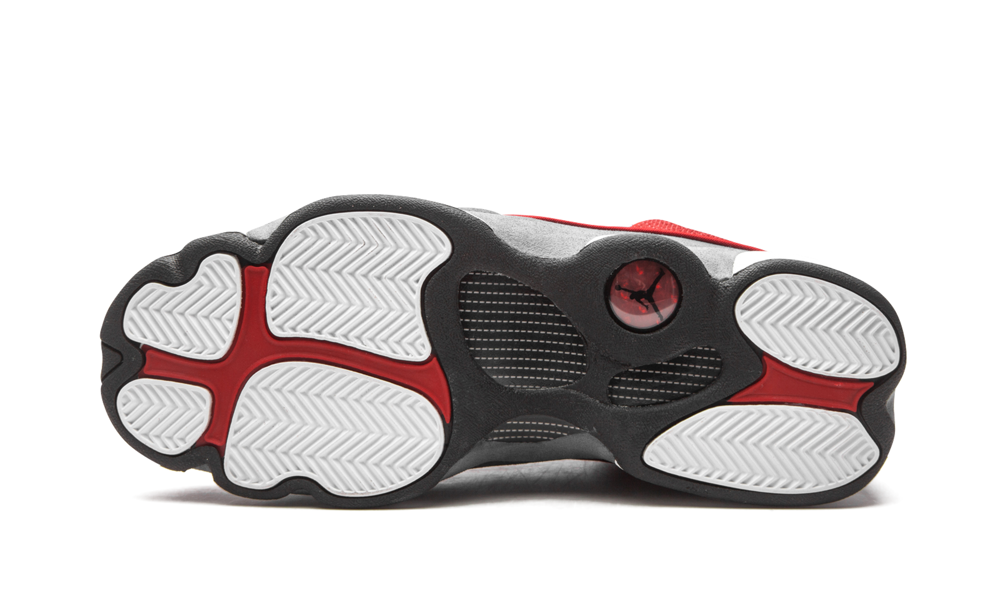 jordan 13 retro gym red flint grey gs+884129-600+bottom view