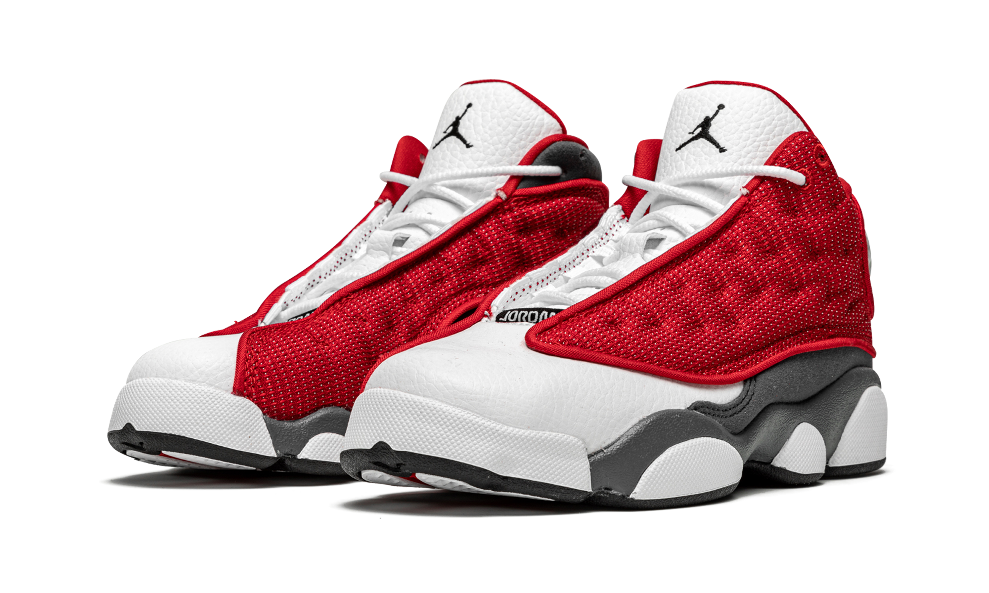jordan 13 retro gym red flint grey ps+414575-600+diagnol left view