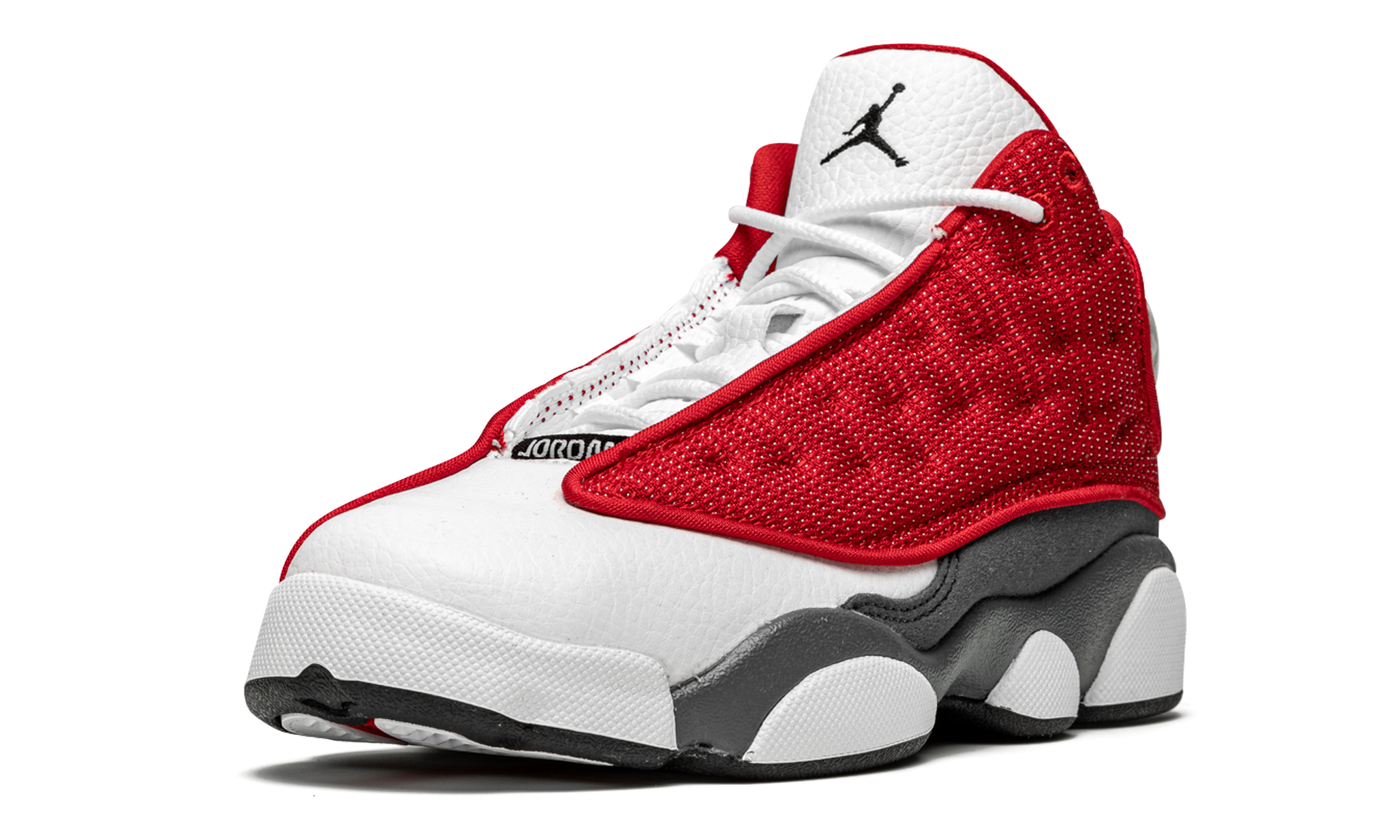 jordan 13 retro gym red flint grey ps+414575-600+left diagnol single view
