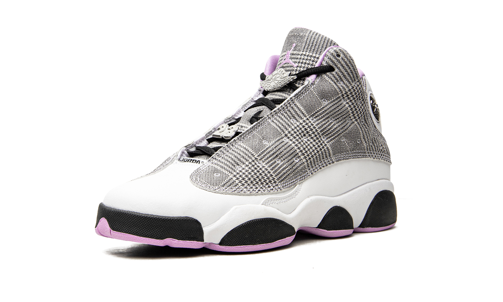 jordan 13 retro houndstooth gs+DN3938-015+diagnol right behind view