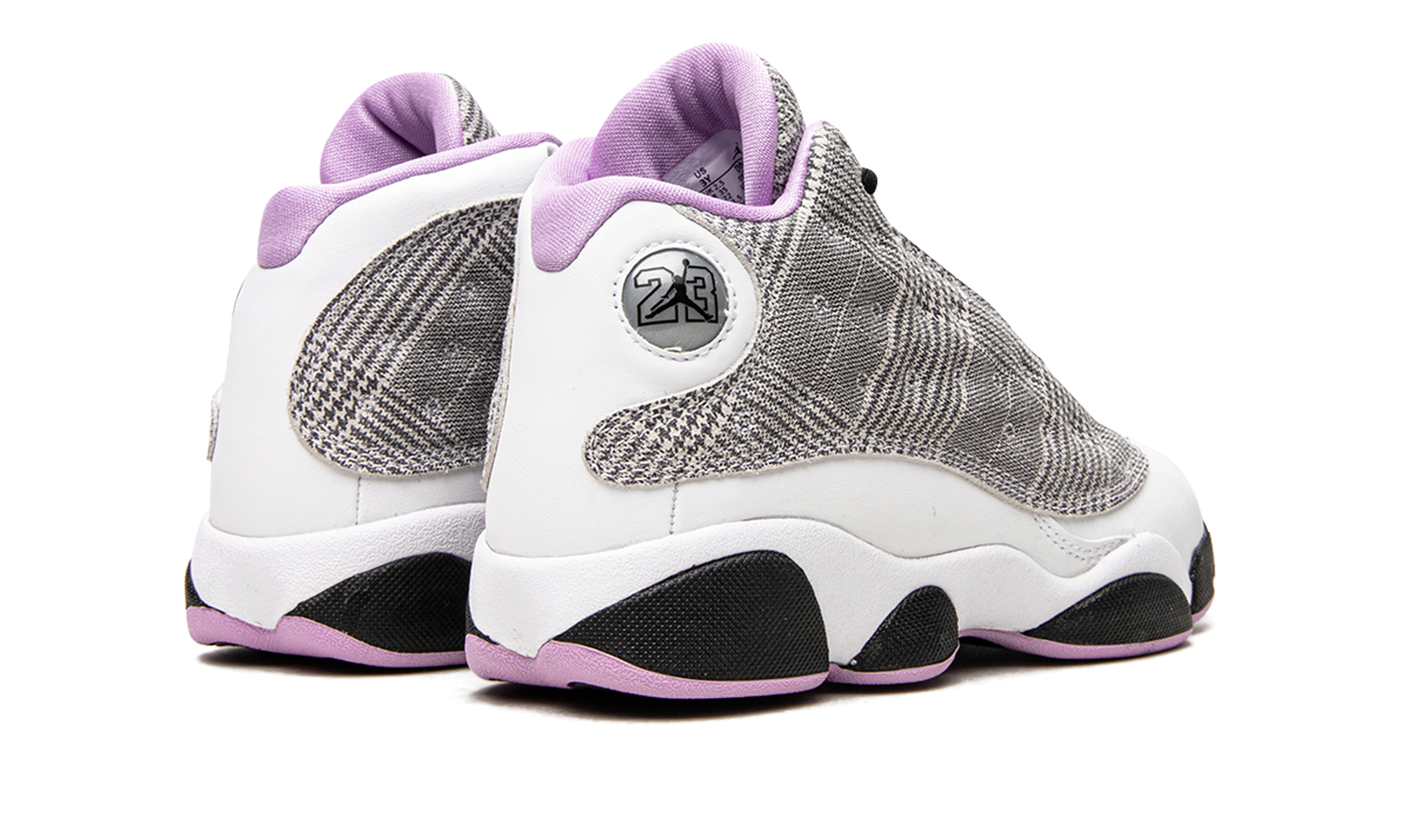 jordan 13 retro houndstooth ps+DN3939-015+diagnol right behind view