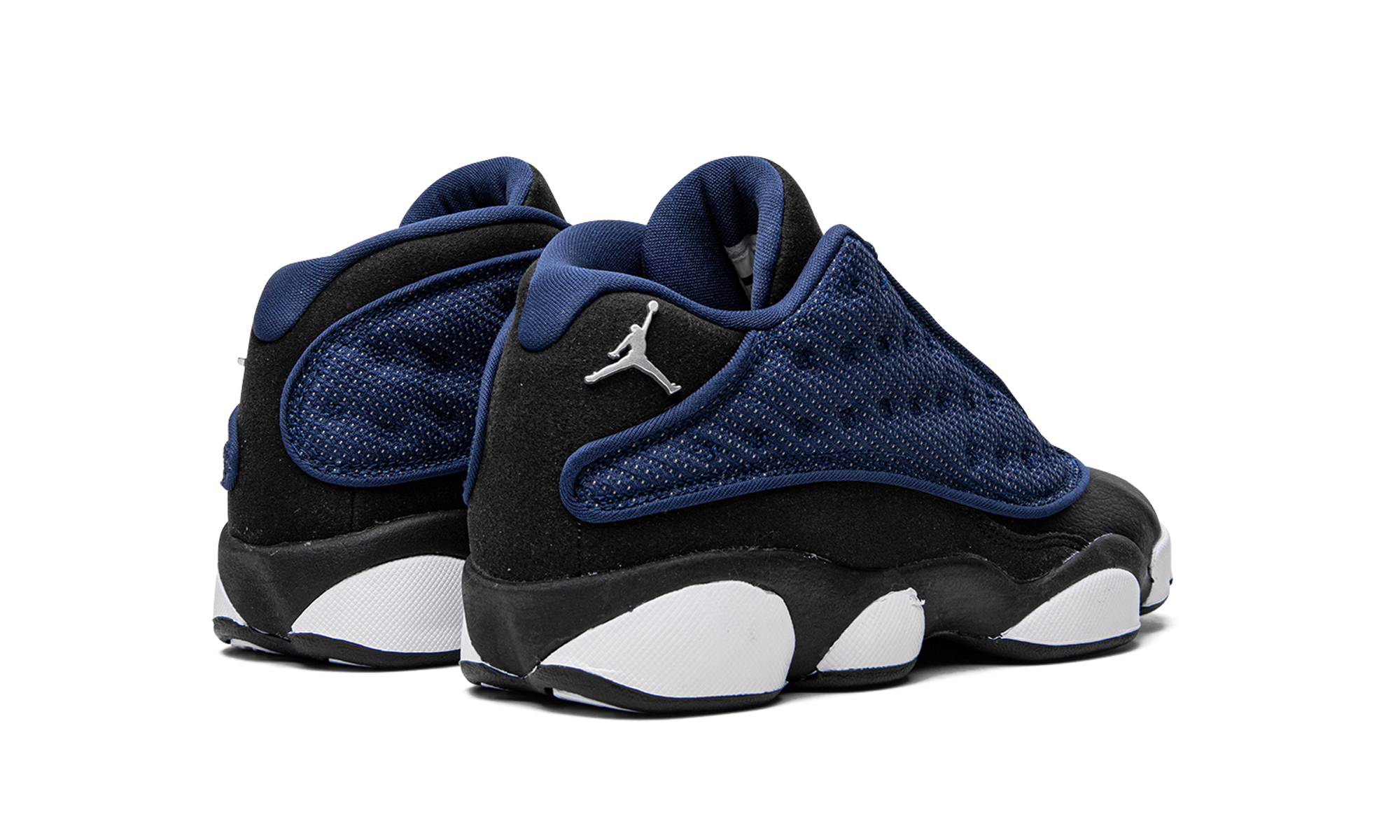 jordan 13 retro low brave blue gs+310811-407+diagnol right behind view