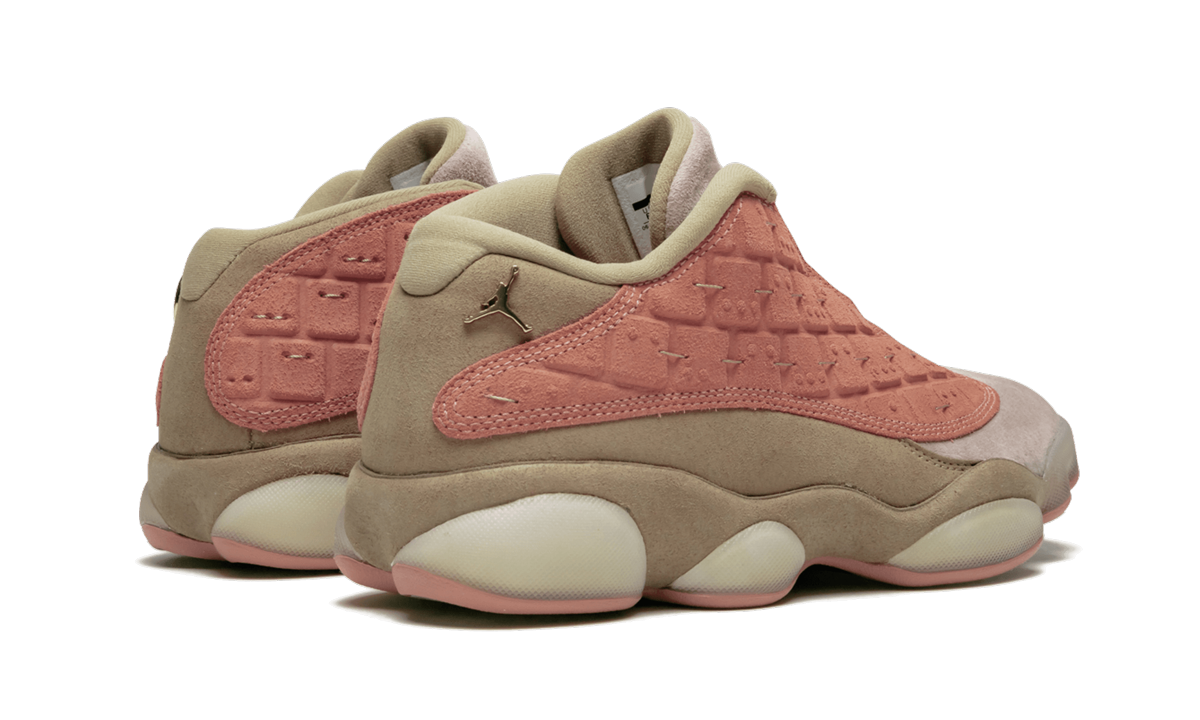 jordan 13 retro low clot sepia stone+AT3102-200+diagnol right behind view