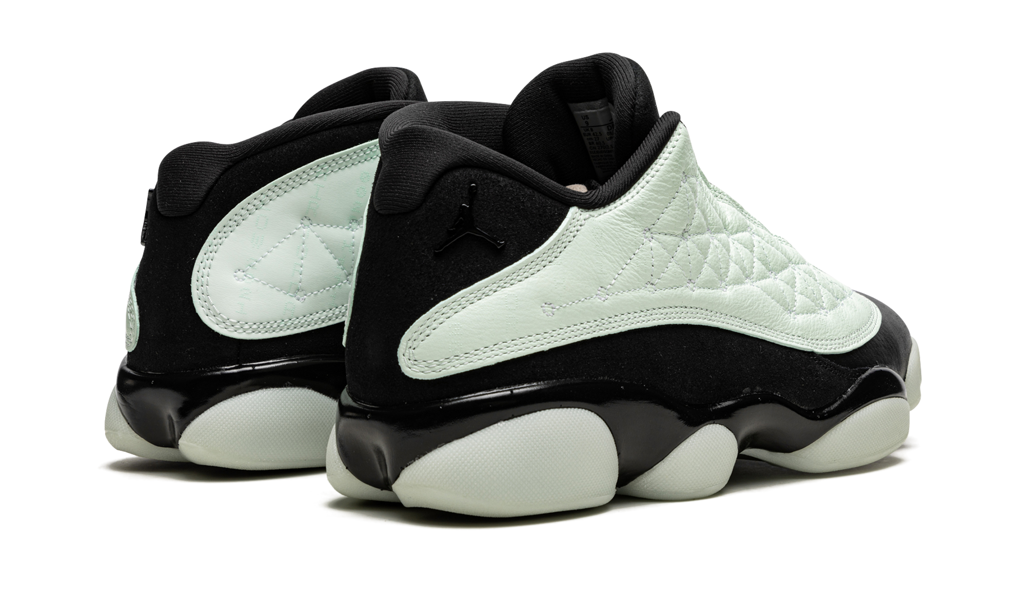 jordan 13 retro low singles day 2021+DM0803-300+diagnol right behind view