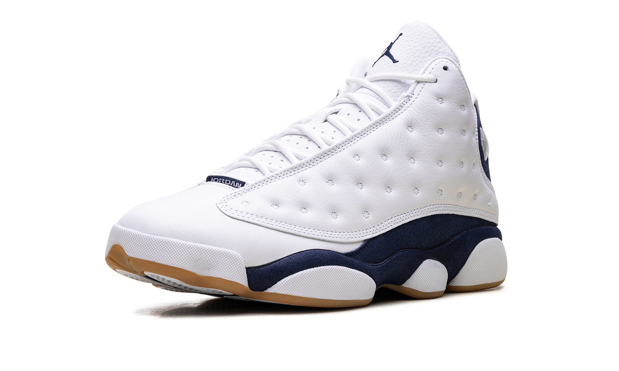 jordan 13 retro midnight navy+414571-140+left diagnol single view