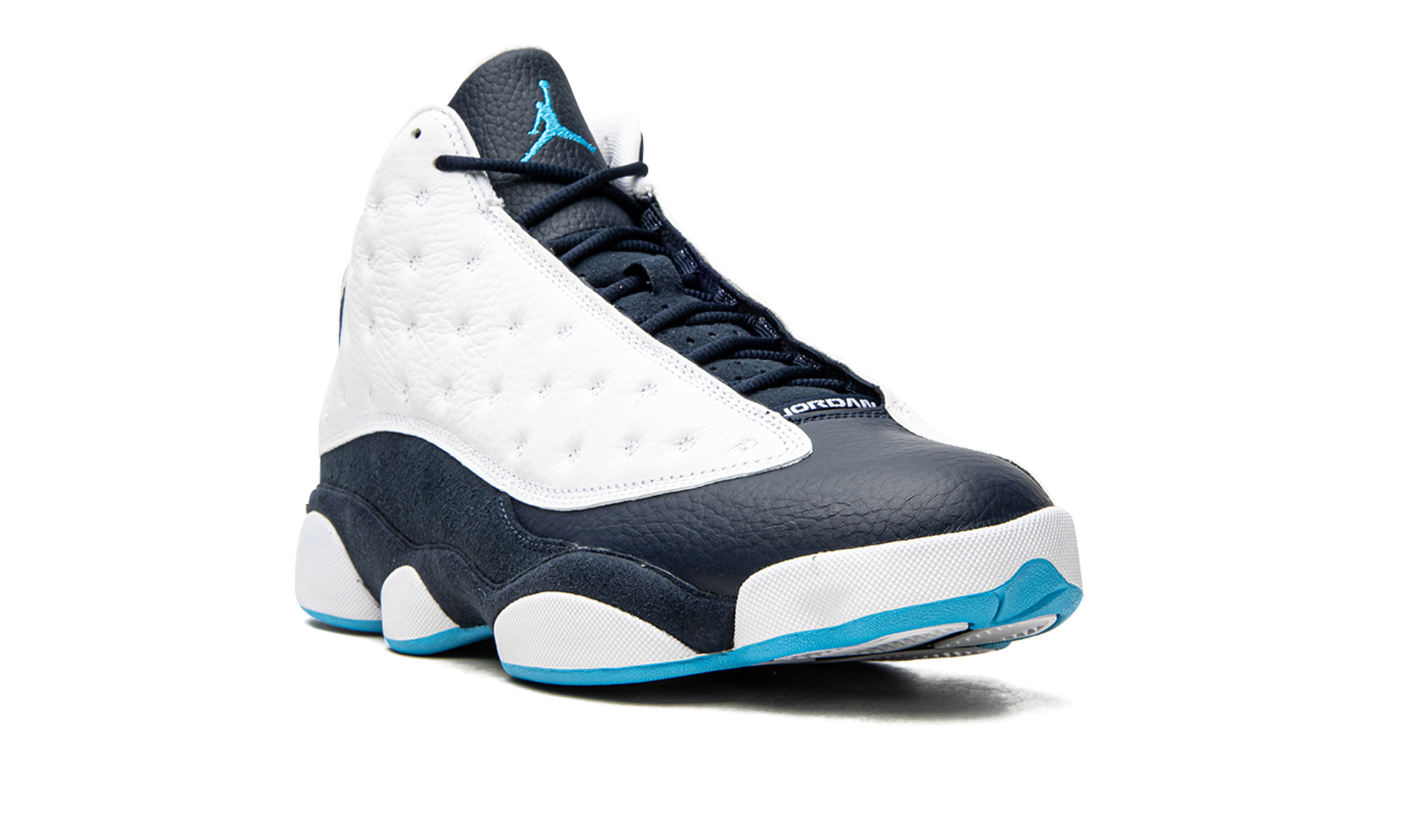 jordan 13 retro obsidian powder blue white+414571-144+diagnol right view
