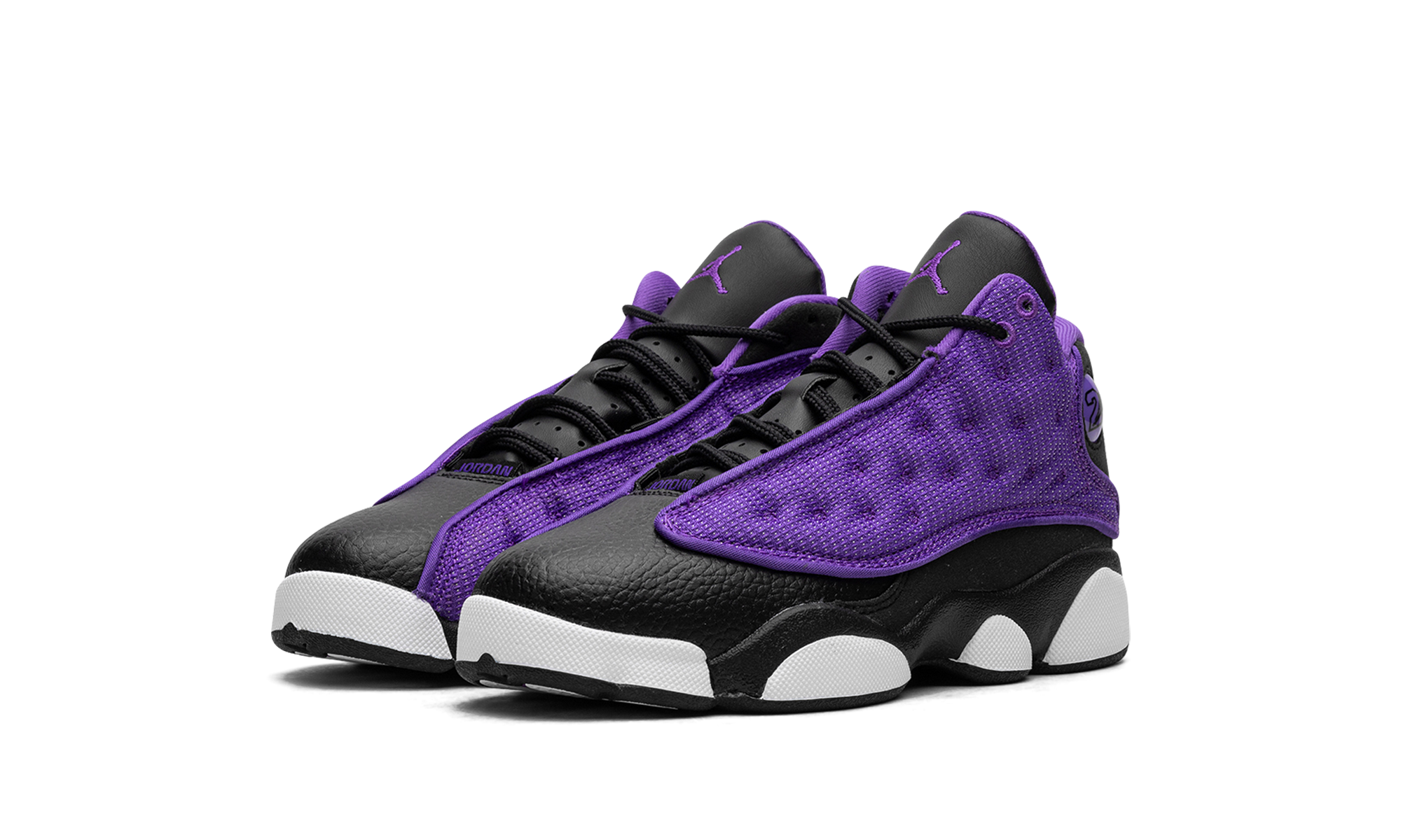 jordan 13 retro purple venom ps+FD4649-501+diagnol left view
