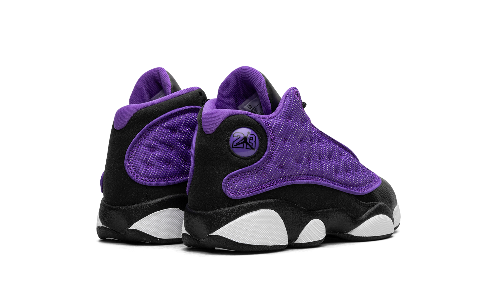 jordan 13 retro purple venom ps+FD4649-501+diagnol right behind view