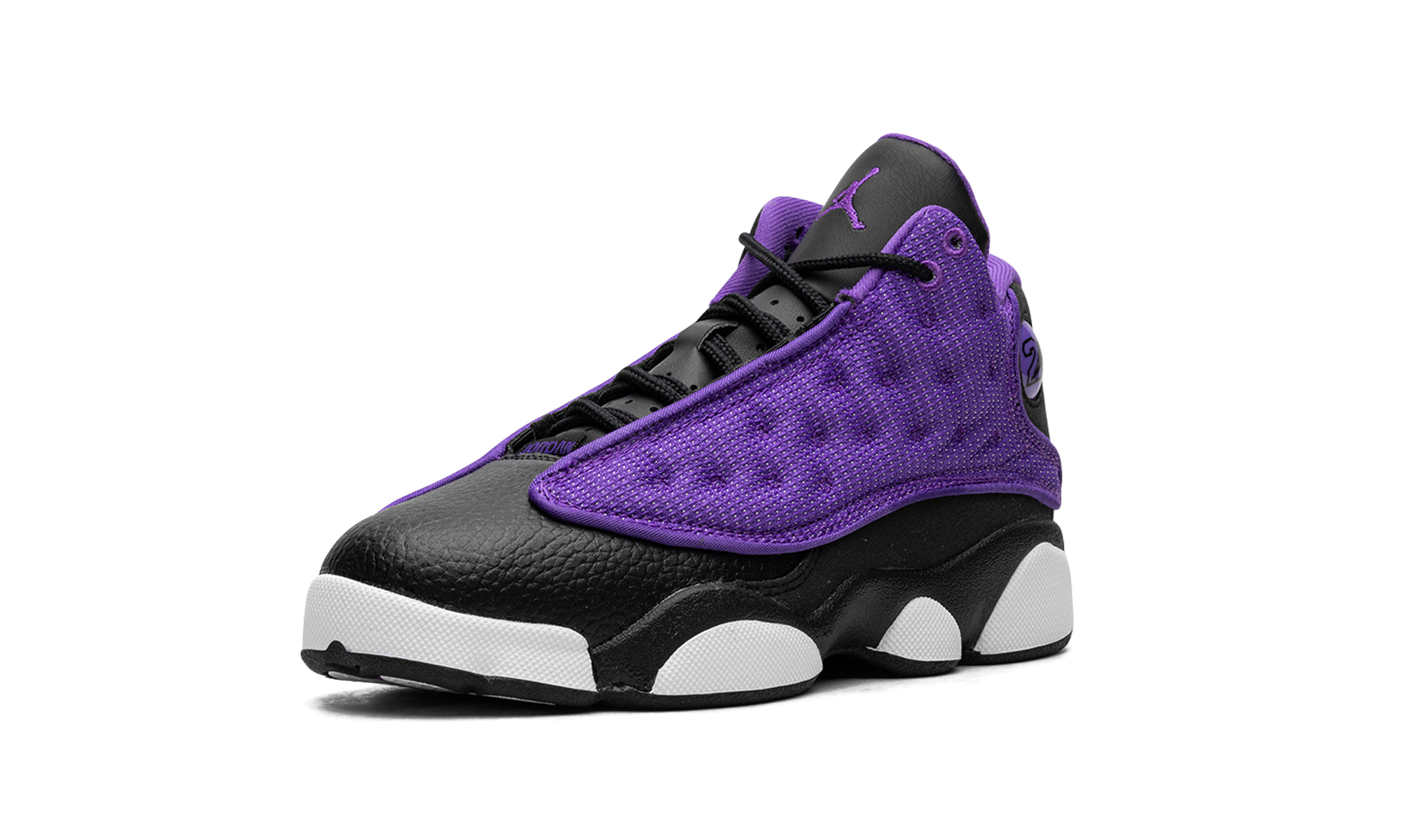 jordan 13 retro purple venom ps+FD4649-501+left diagnol single view