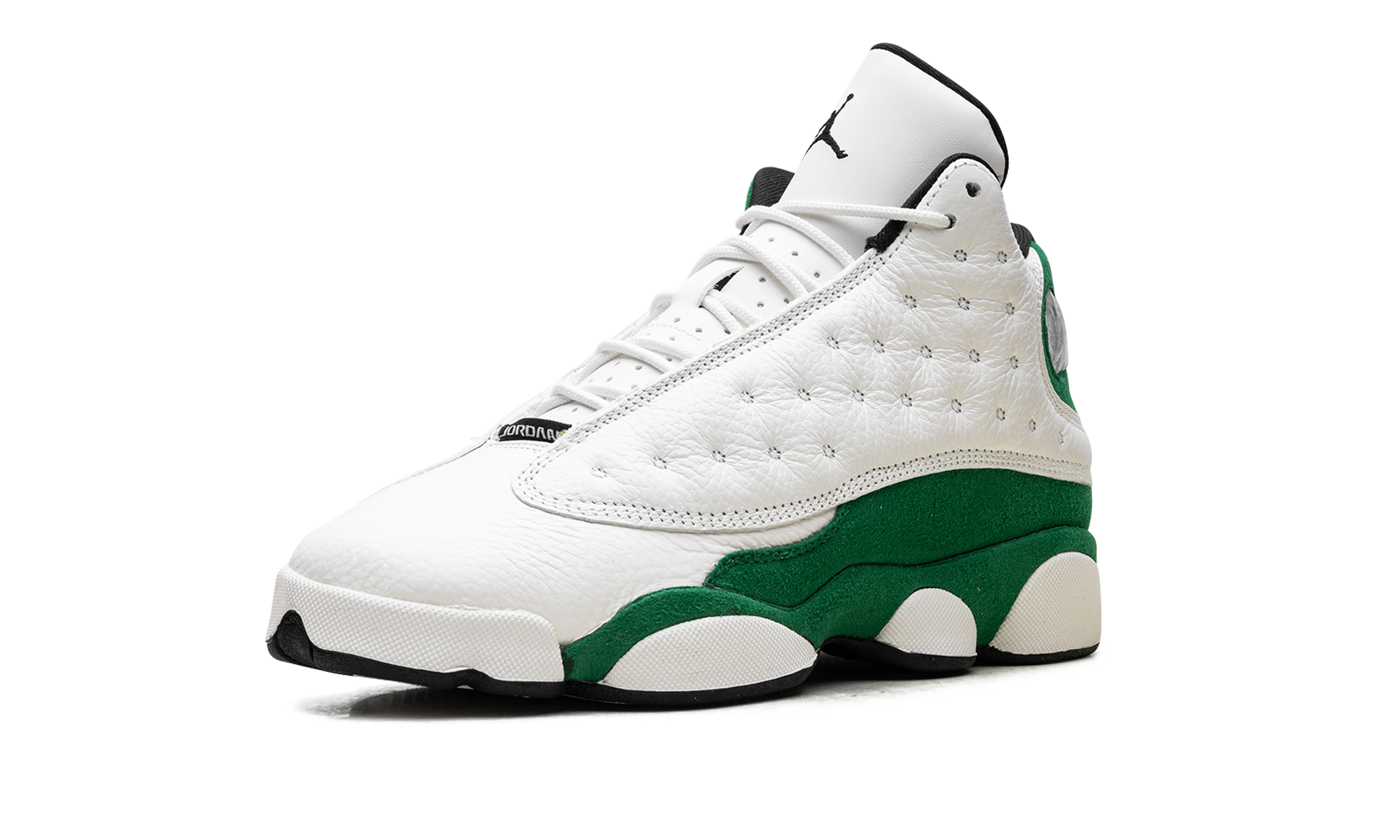 jordan 13 retro sail pine green gs+HQ0780-103+left diagnol single view