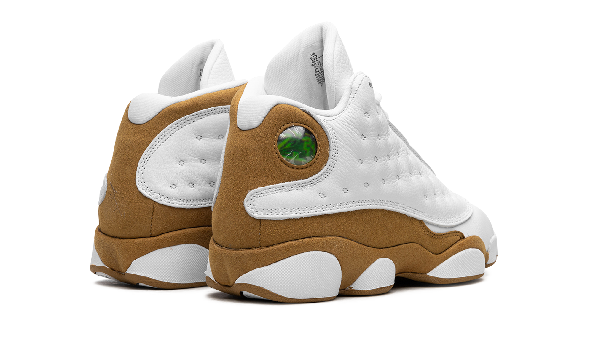 jordan 13 retro wheat 2023 gs+DJ3003-171+diagnol right behind view
