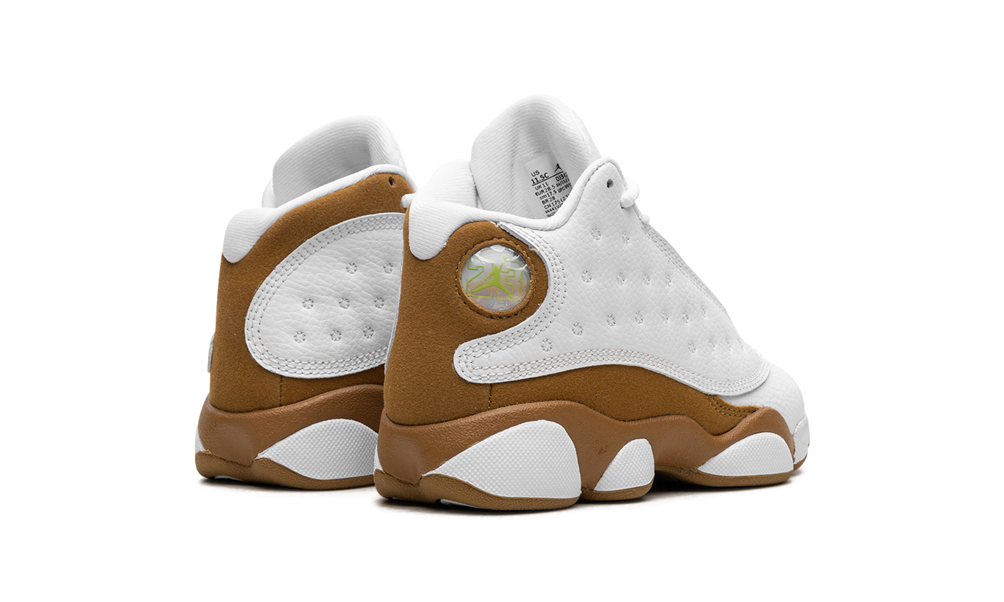 jordan 13 retro wheat 2023 ps+DJ3005-171+diagnol right behind view