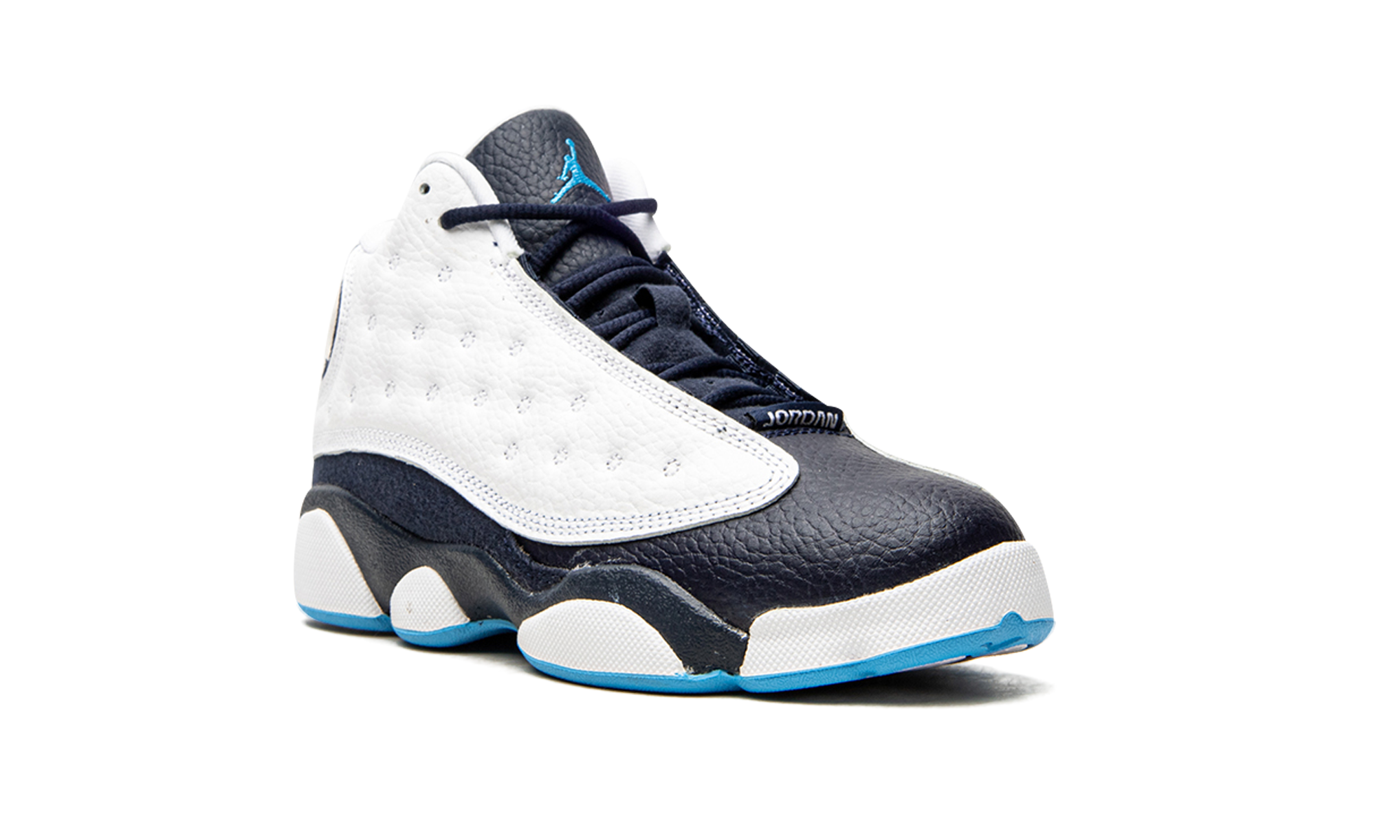 jordan 13 retro white obsidian powder blue ps+DJ3005-144+diagnol right view
