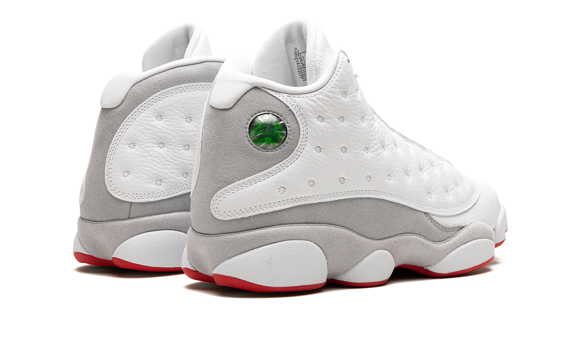 jordan 13 retro wolf grey+414571-160+diagnol right behind view