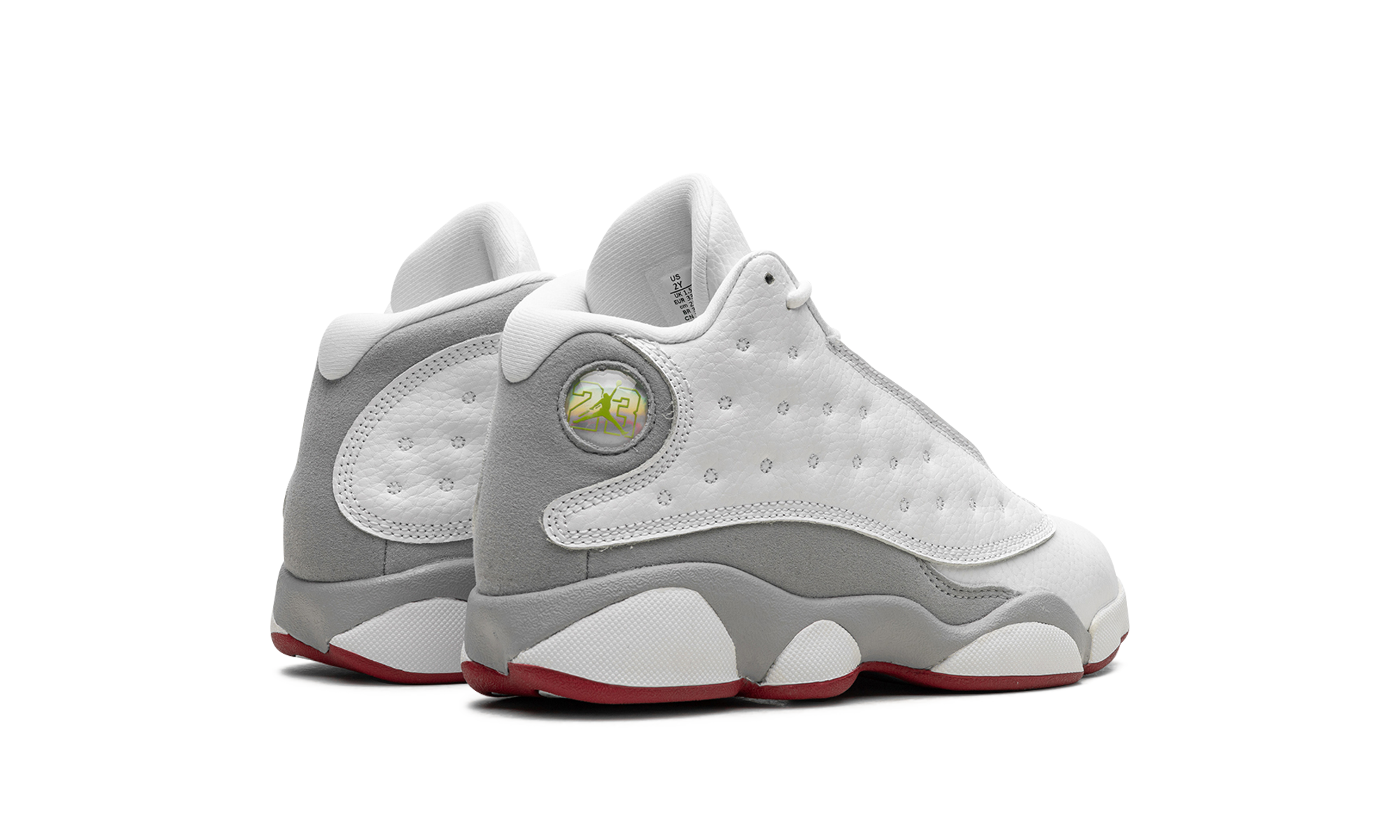 jordan 13 retro wolf grey ps+DJ3005-160+diagnol right behind view