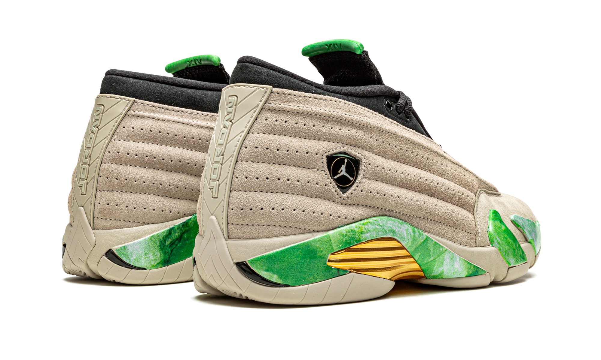 jordan 14 retro aleali may fortune women s+DJ1034-200+diagnol right behind view