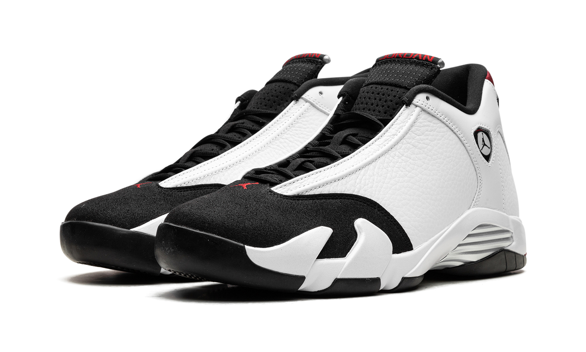jordan 14 retro black toe 2024+487471-160+diagnol left view